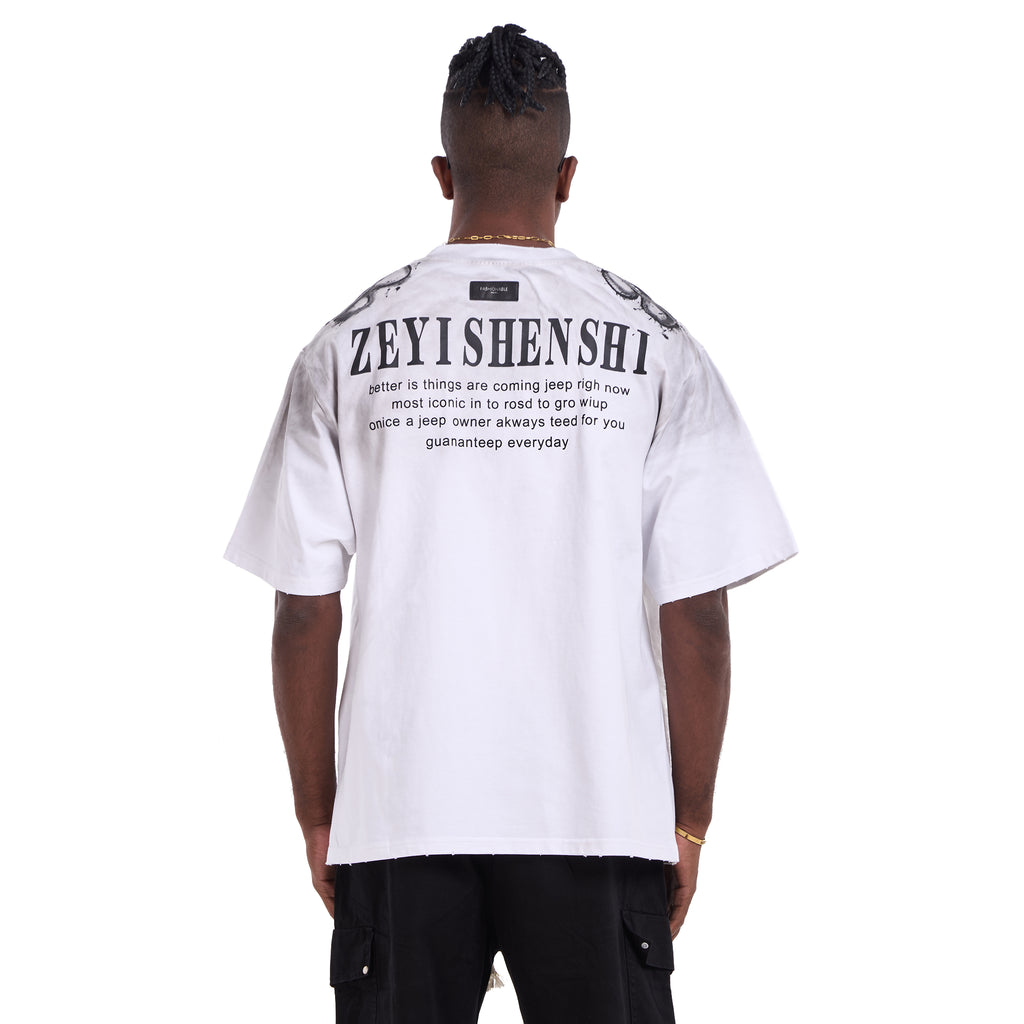 White Balenciaga Oversize T-shirt