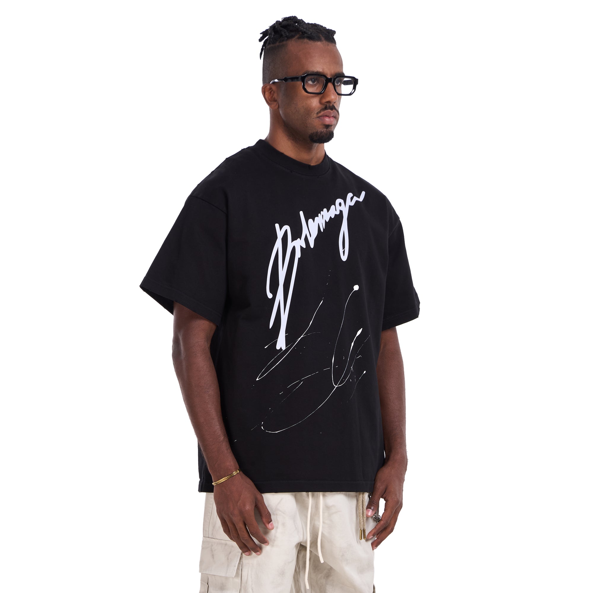 Black Balenciaga Oversize T-shirt