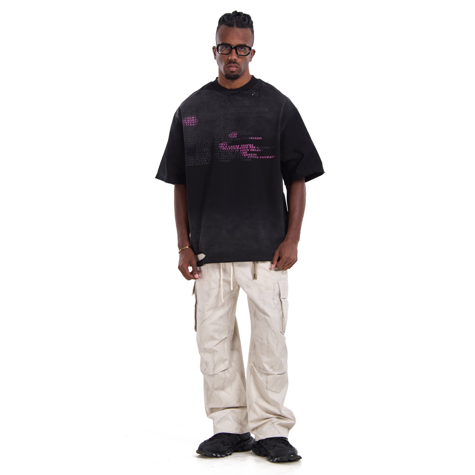 Black Printed T-shirt