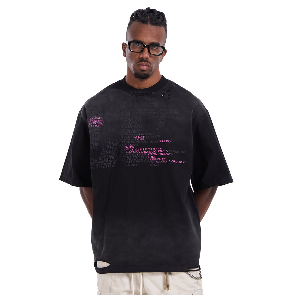 Black Printed T-shirt