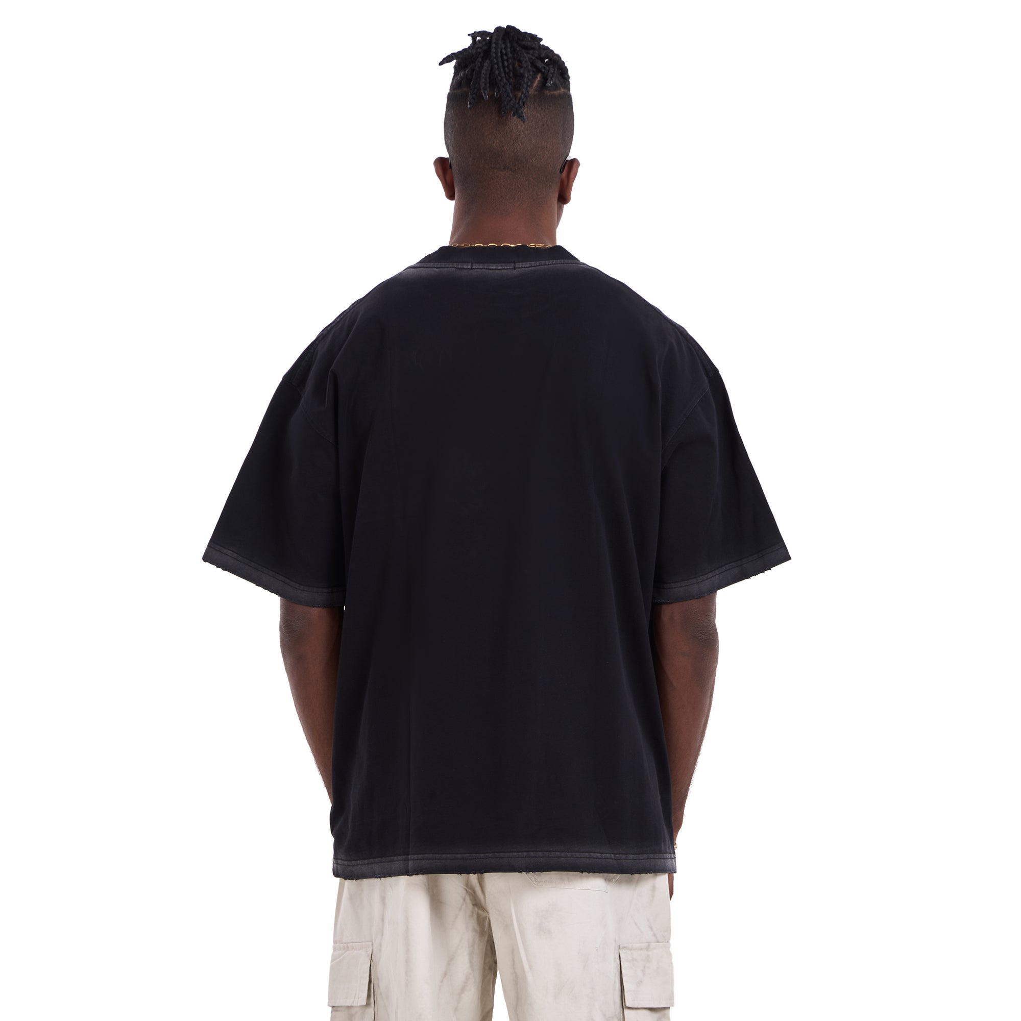 Black Printed Oversize T-shirt