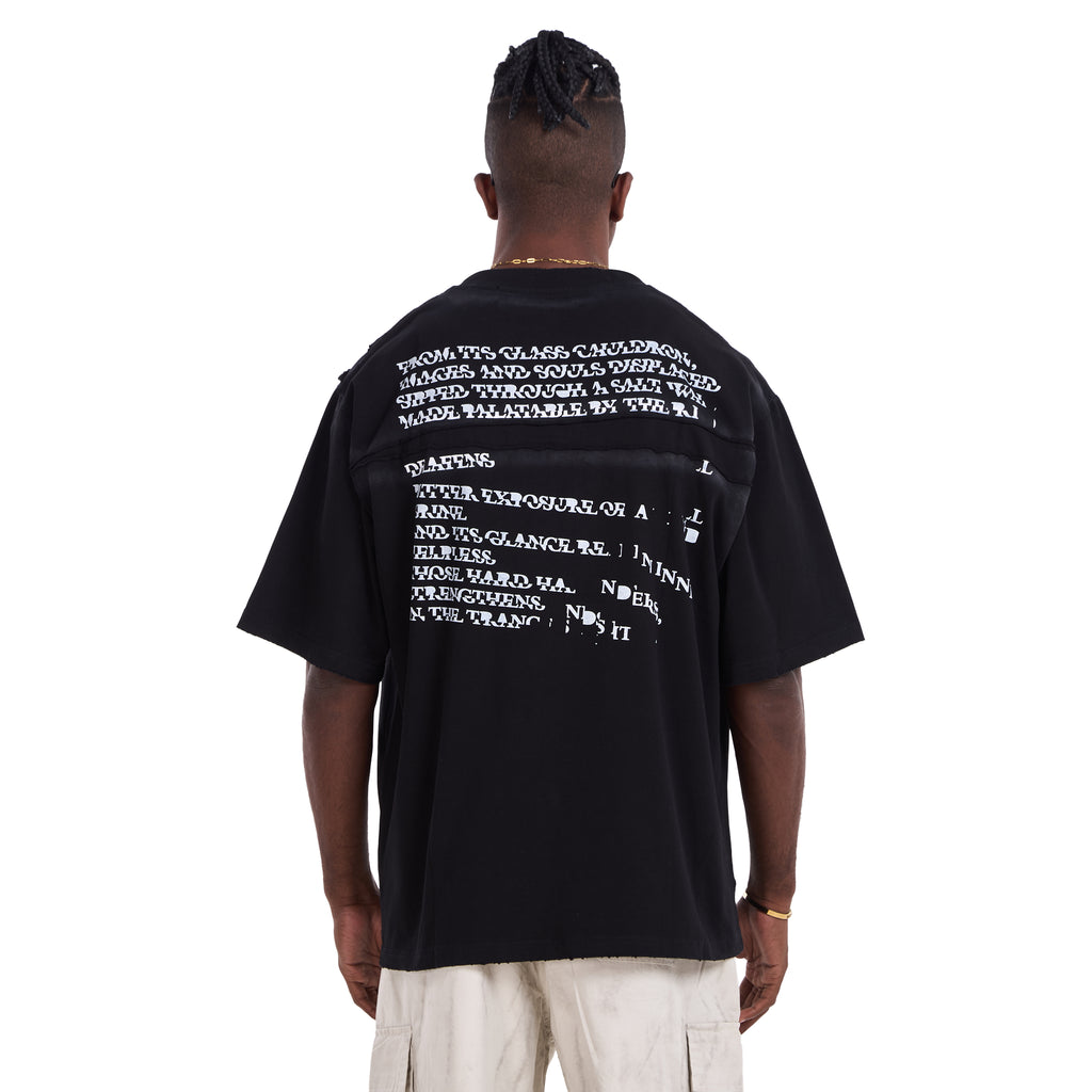 Black Printed Oversize T-shirt