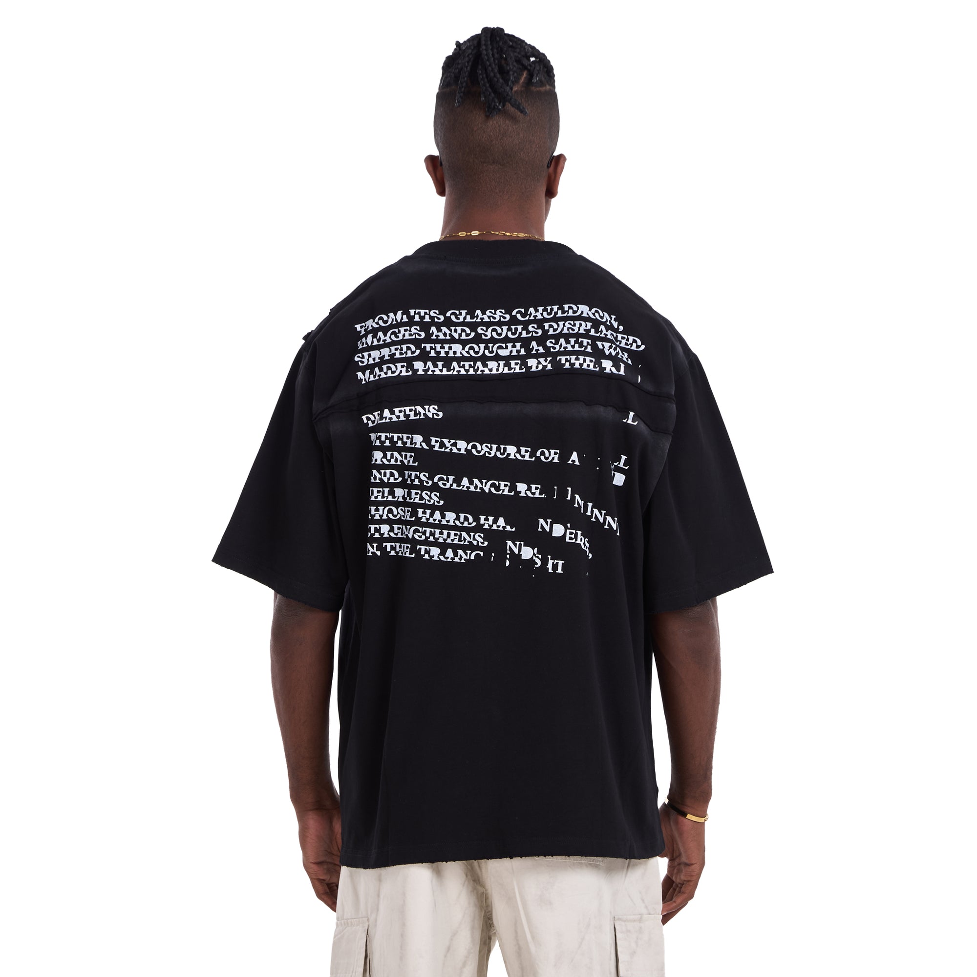 Black Printed Oversize T-shirt