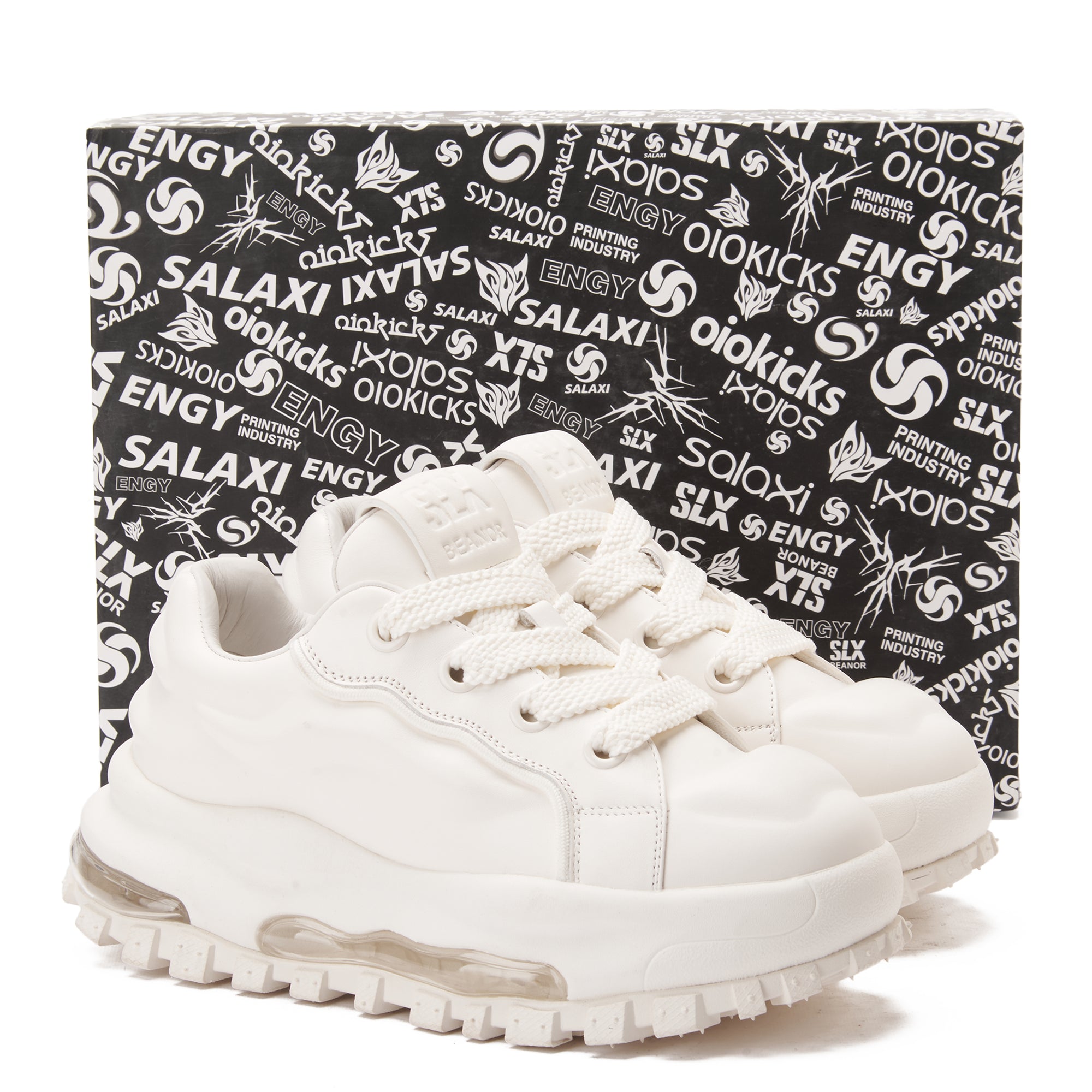 White SLX Beanor Sneakers Luxury Shoes