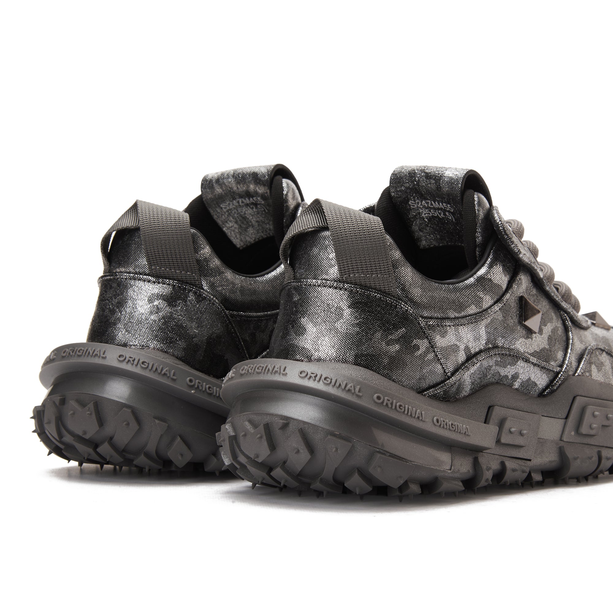 Black&Silver SLX Low Top Chuncky Sneakers Luxury Shoes