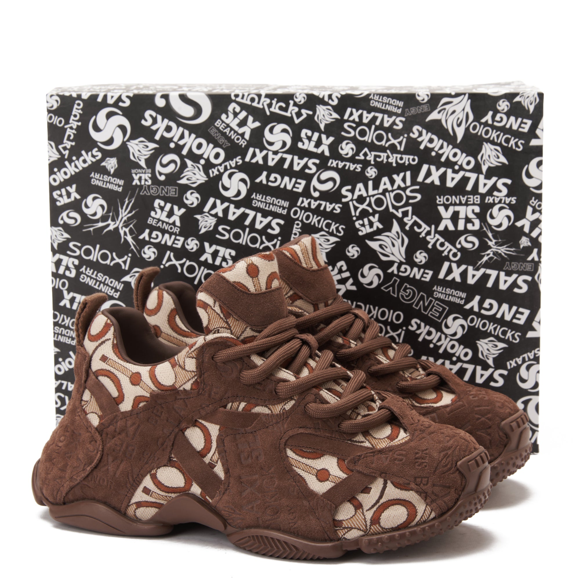 Brown In Stlye SLX Low Top Sneakers Luxury Shoes