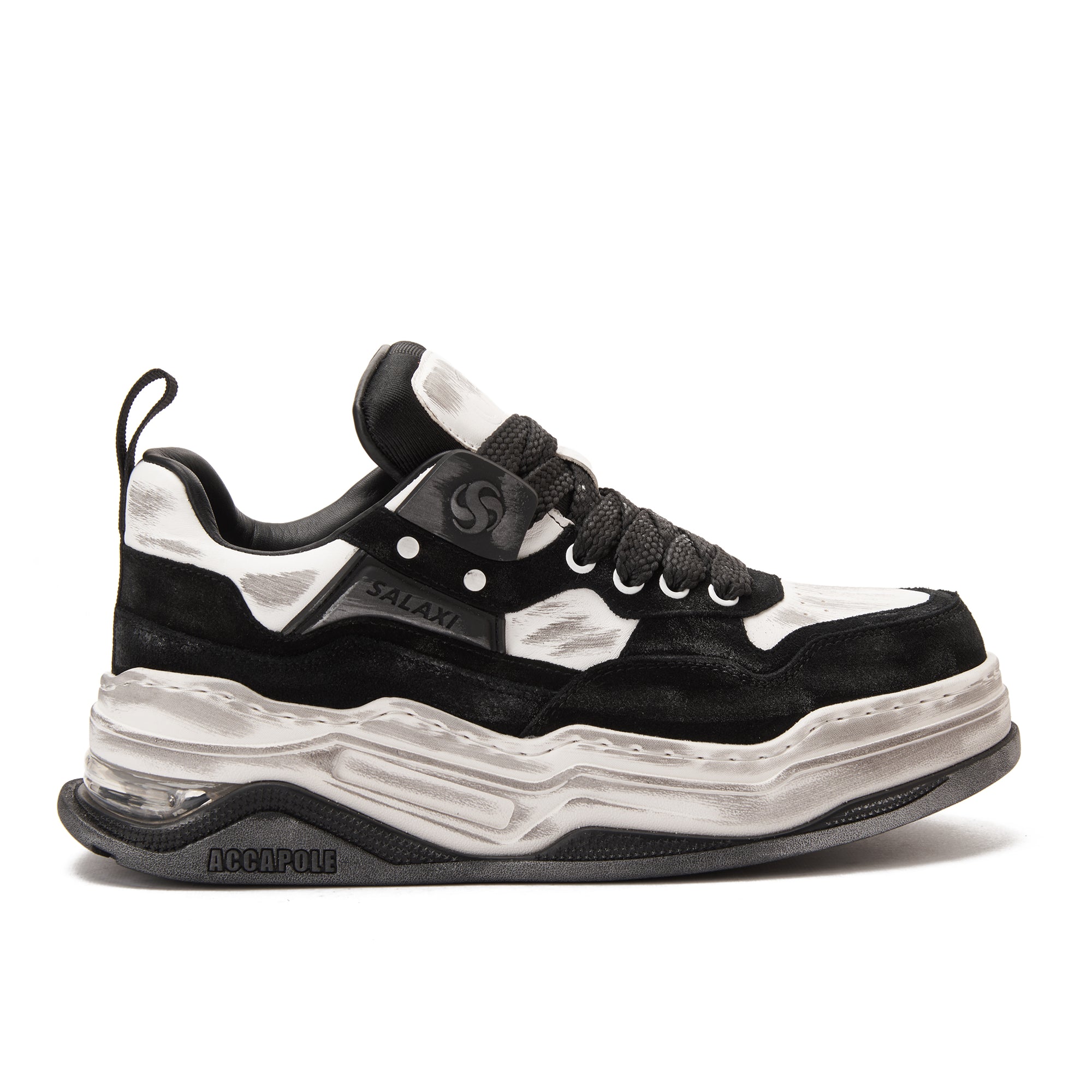 Black SLX Accapole Sneakers Luxury Shoes