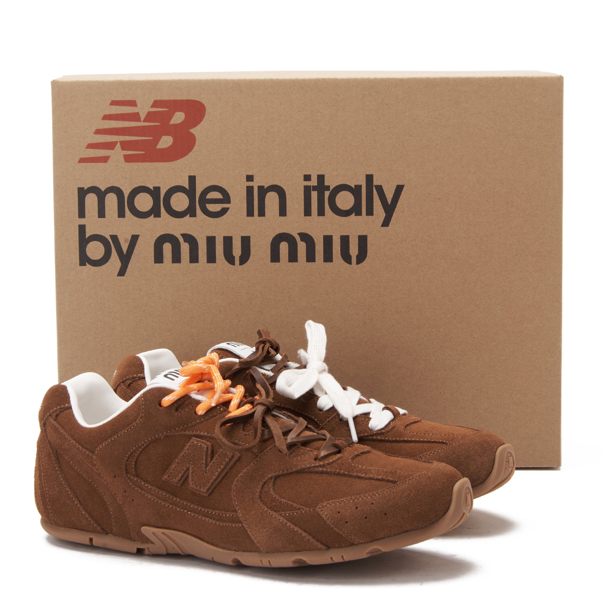 Brown New Balance X Miu Miu 530 SL Sneakers Luxury Shoes