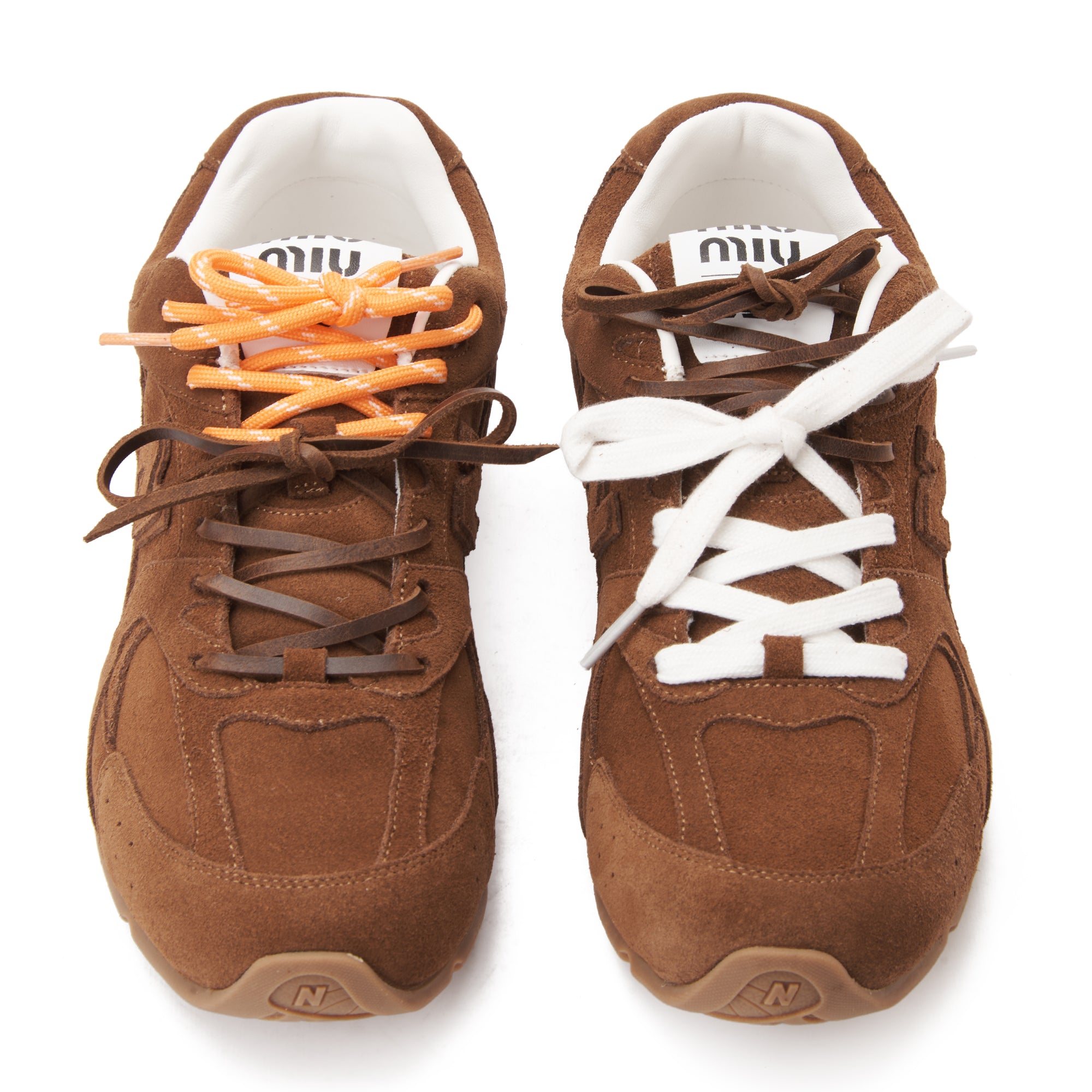 Brown New Balance X Miu Miu 530 SL Sneakers Luxury Shoes