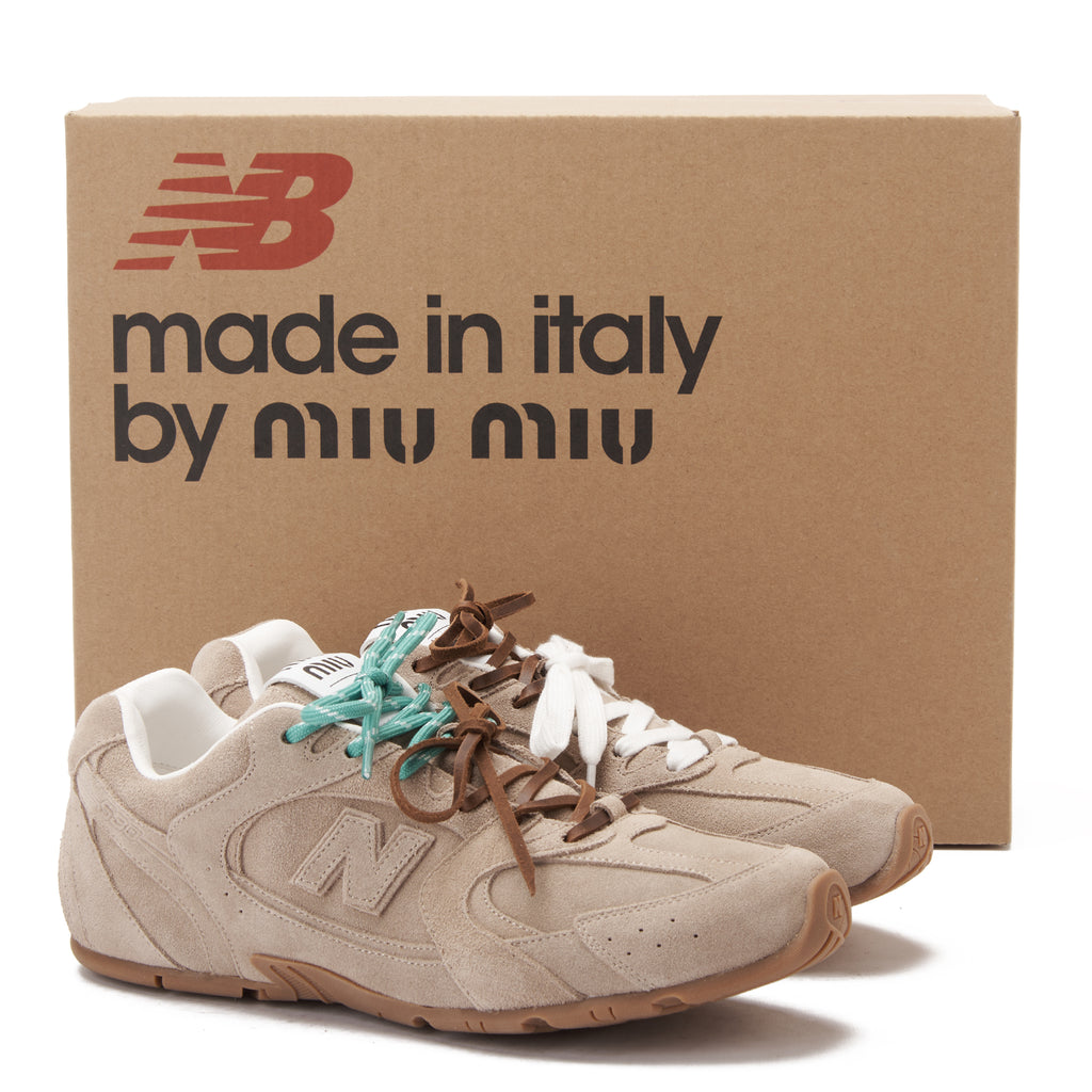 Beige New Balance X Miu Miu 530 SL Sneakers Luxury Shoes