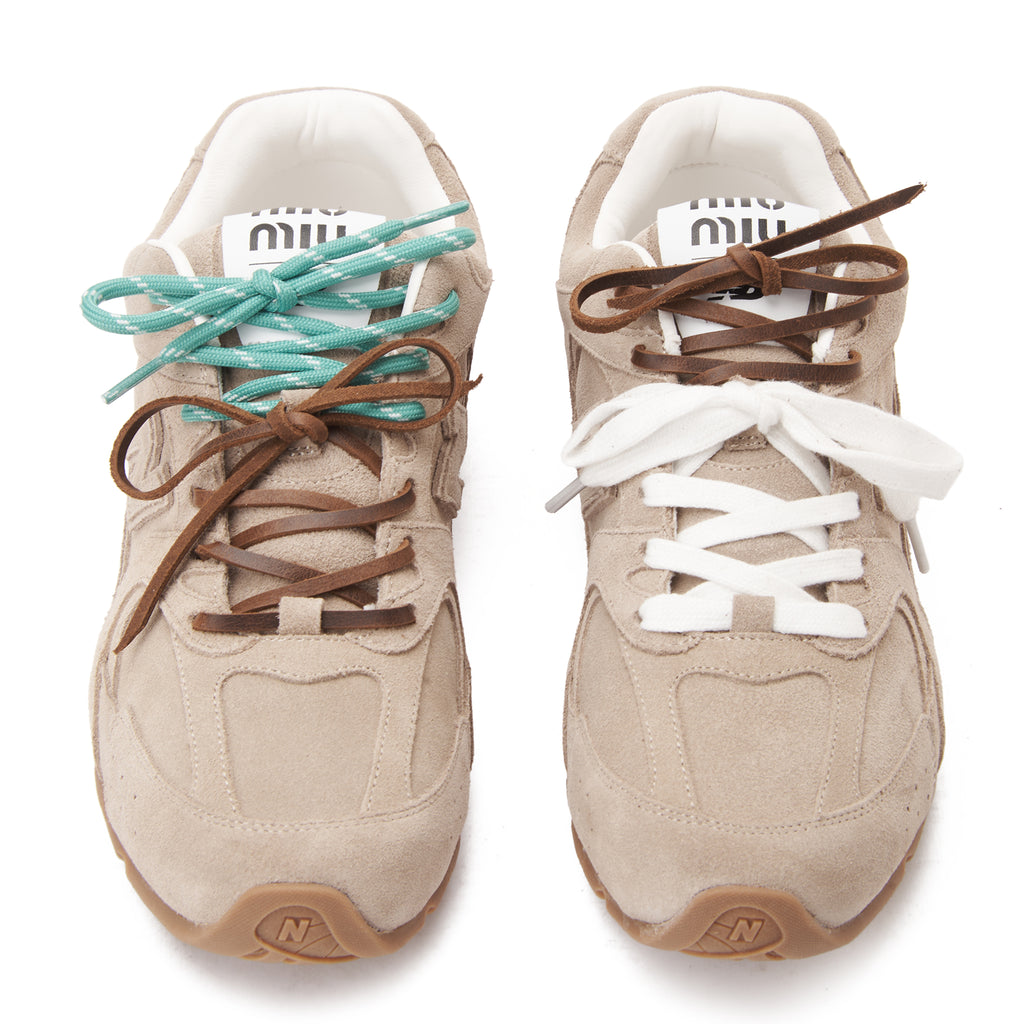 Beige New Balance X Miu Miu 530 SL Sneakers Luxury Shoes