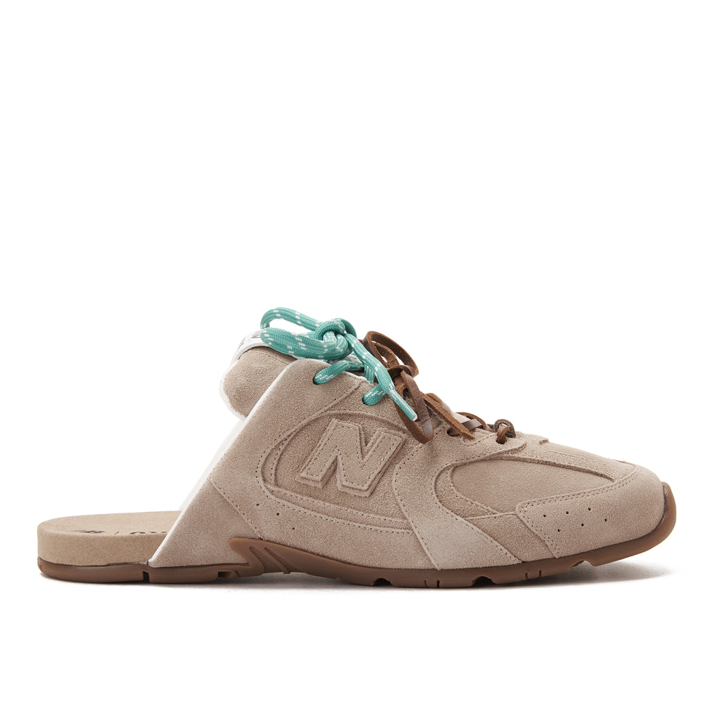 Beige New Balance X Miu Miu 530 SL Suede Mules Luxury Shoes