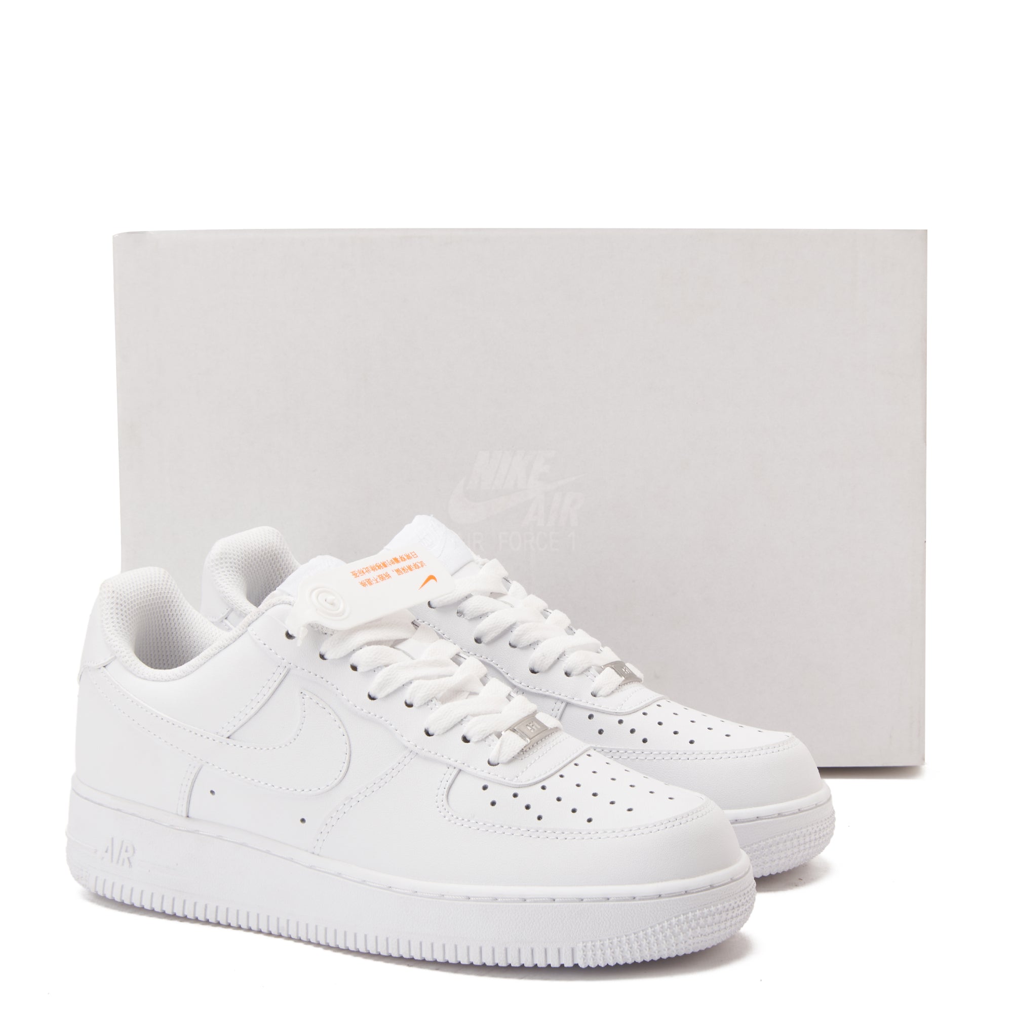 All White Air Force 1 Sneakers Luxury Shoes