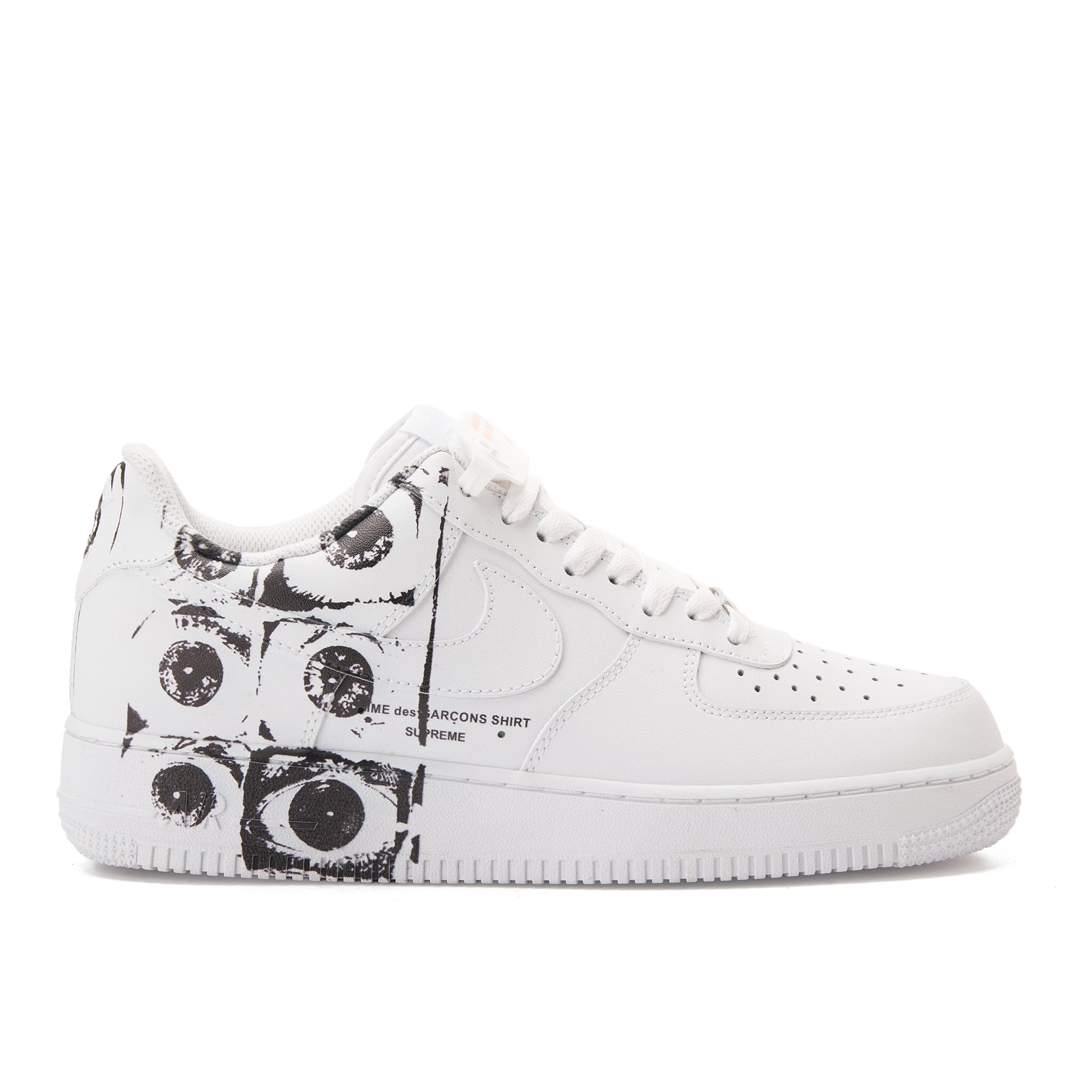White Air Force X Comme Des Garcons Shirt Low Eyes Sneakers Luxury Shoes