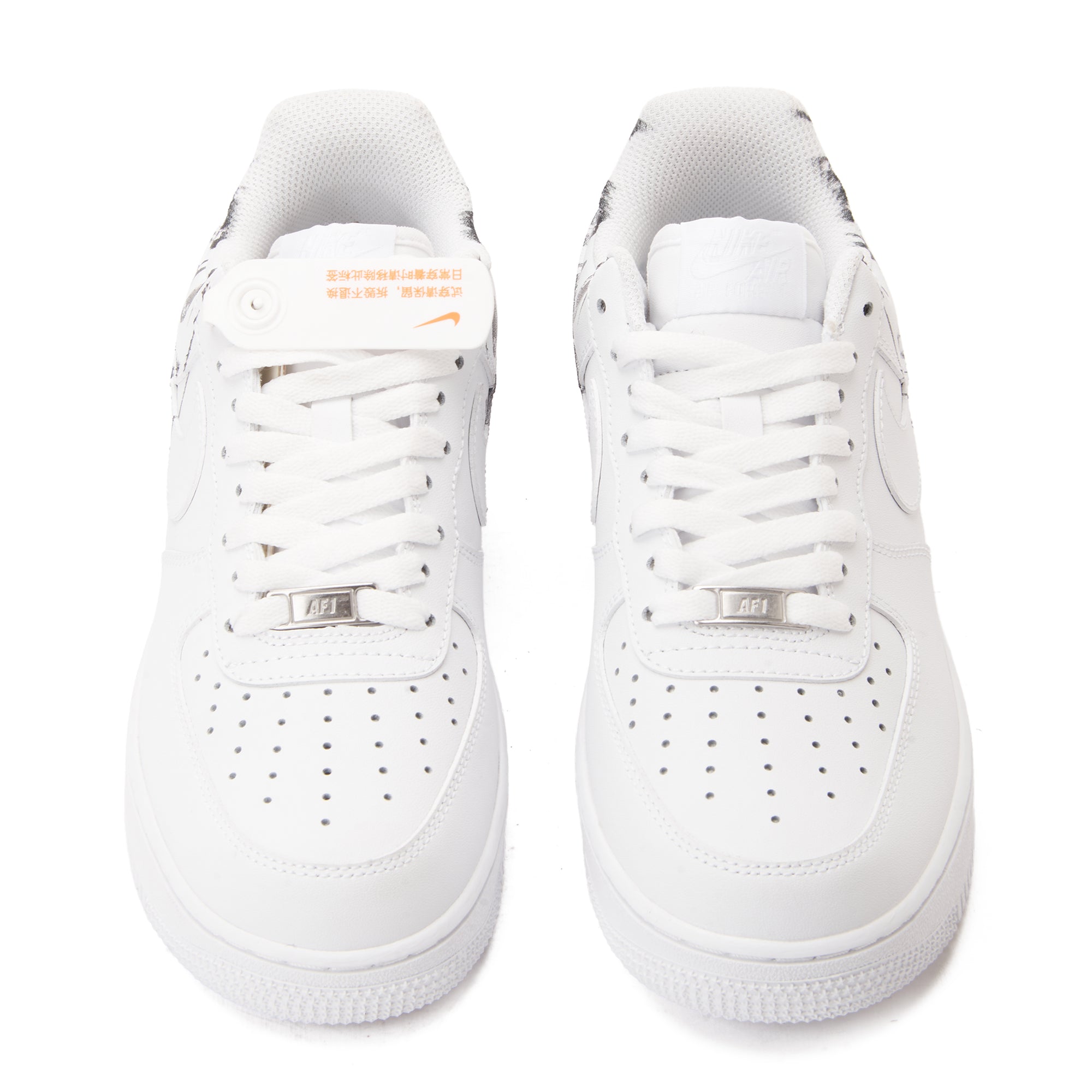 White Air Force X Comme Des Garcons Shirt Low Eyes Sneakers Luxury Shoes