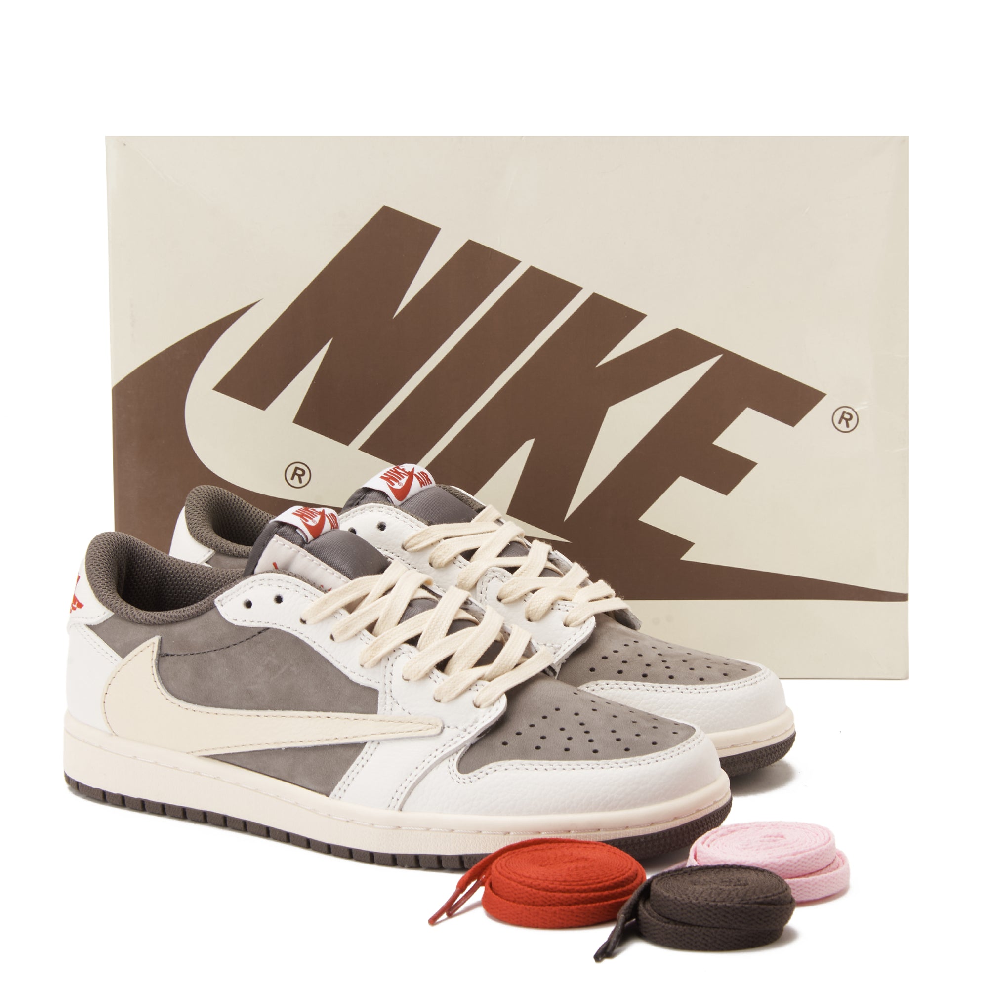 Mocha Air Jordan Travis Scott 1 Sneakers Luxury Shoes