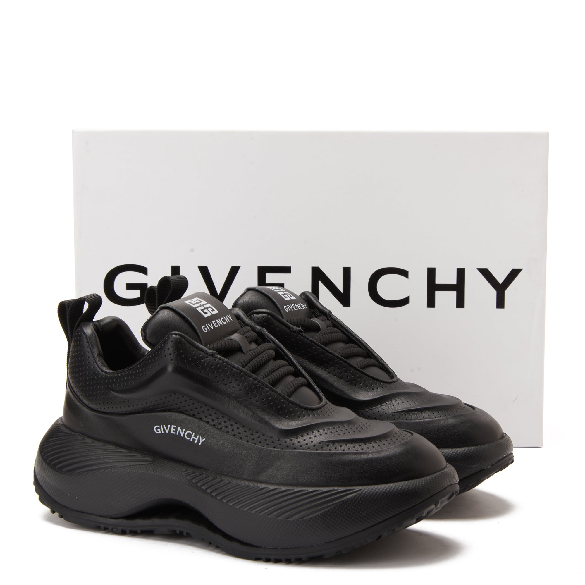 Black Givenchy Stried Bulky Sneakers Luxury Shoes