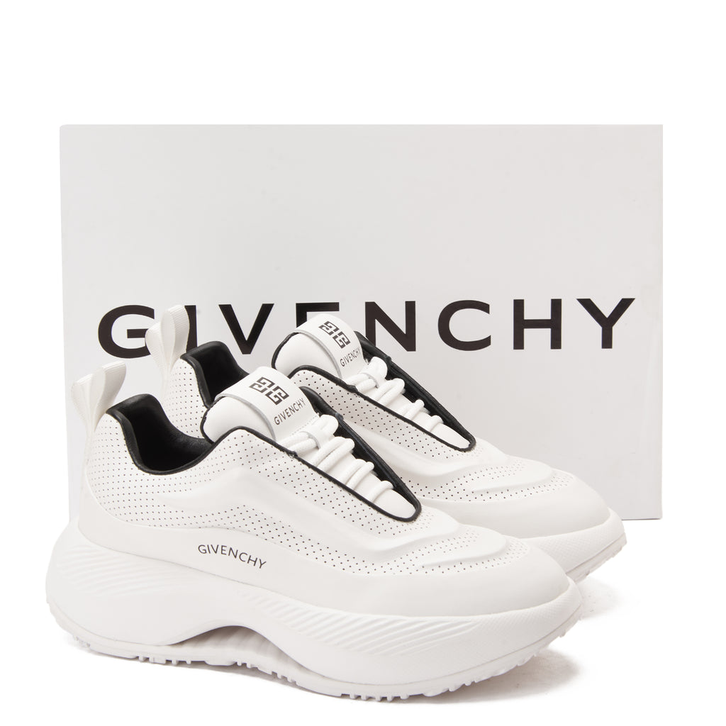 White Givenchy Stried Bulky Sneakers Luxury Shoes