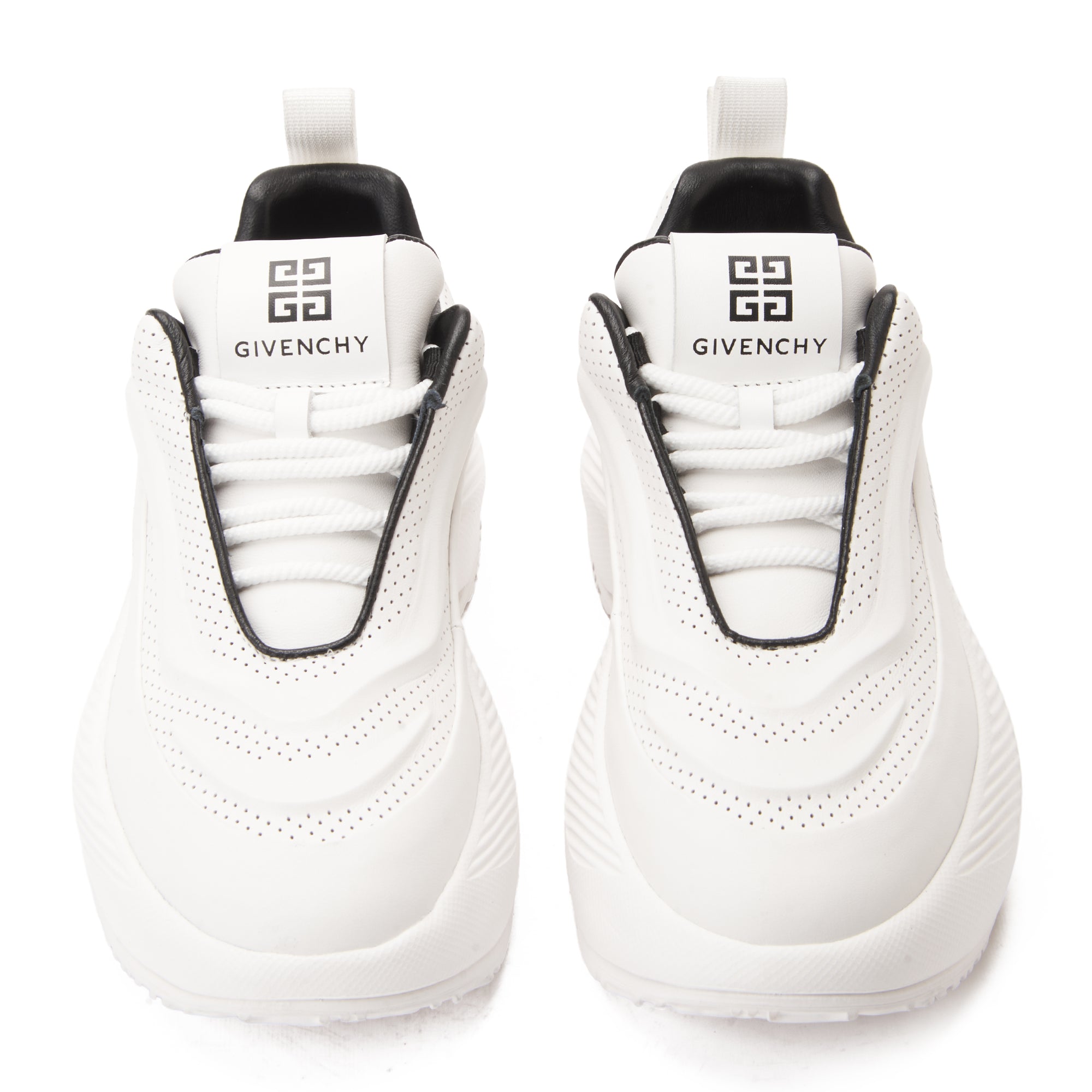 White Givenchy Stried Bulky Sneakers Luxury Shoes