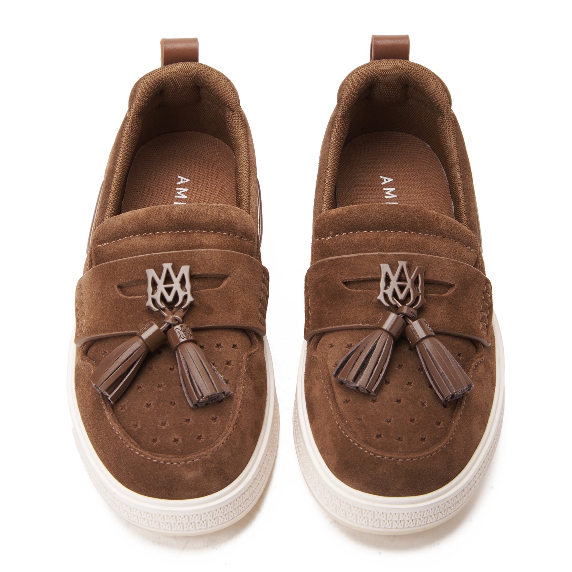Brwon Amiri MA Tassel Hybird Loafers In Suede Luxury Shoes