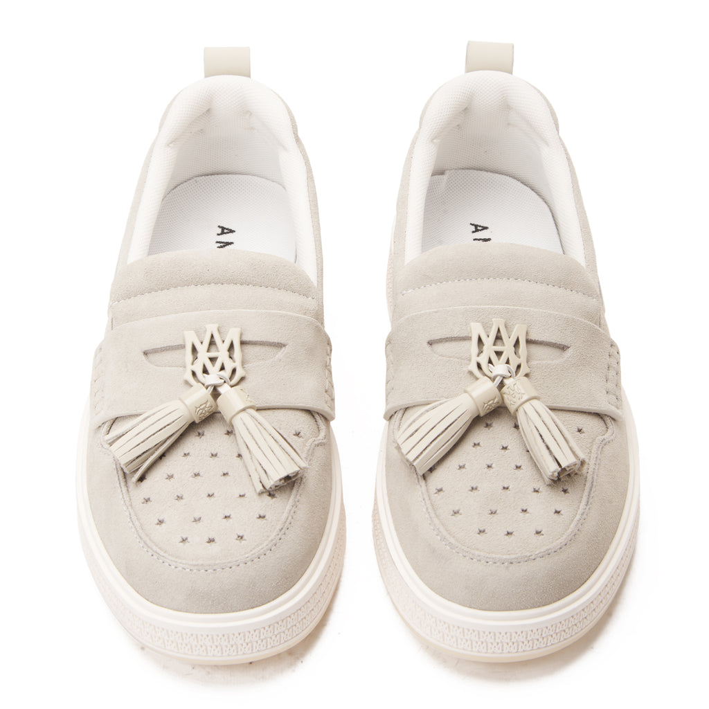 Gray Amiri MA Tassel Hybird Loafers In Suede Luxury Shoes