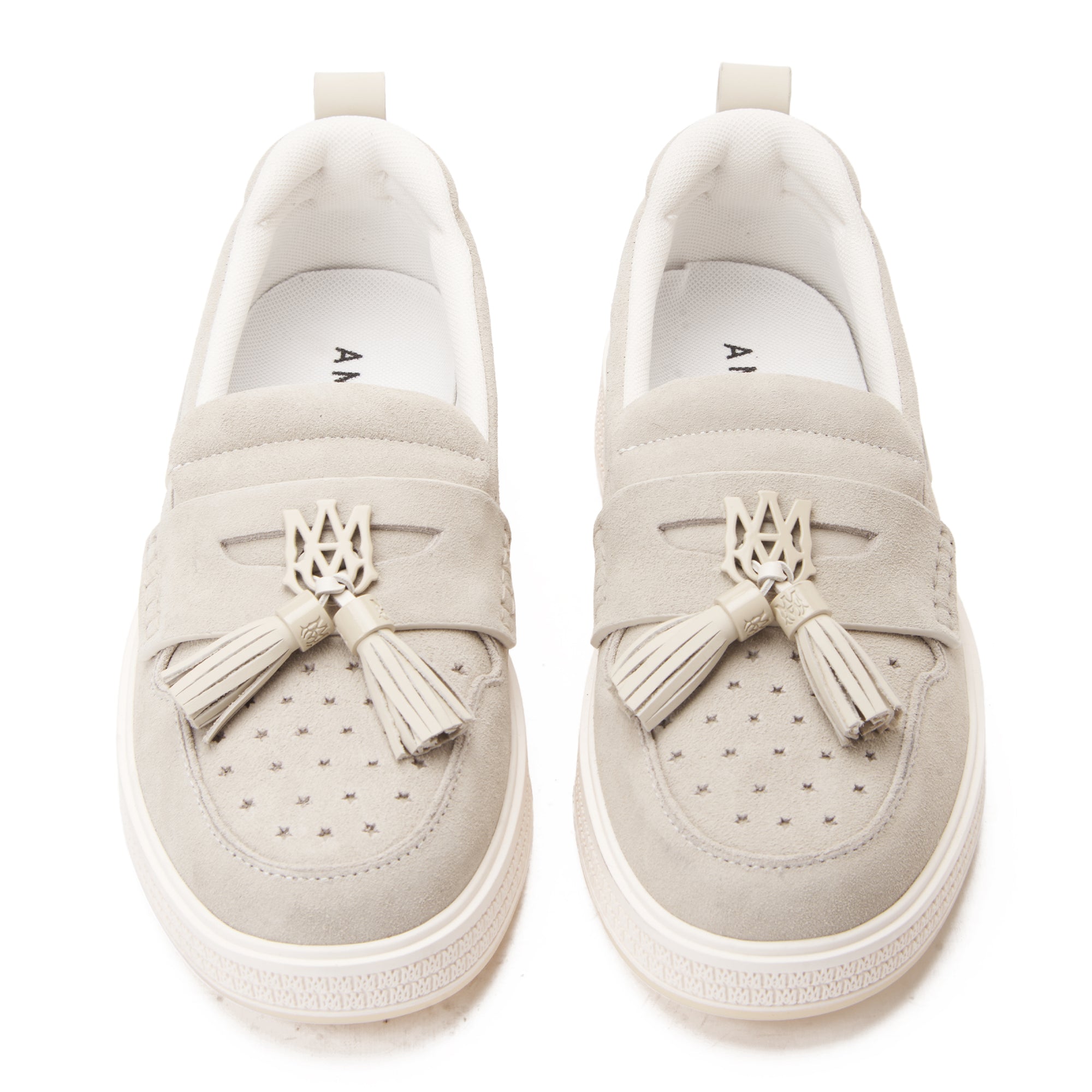 Gray Amiri MA Tassel Hybird Loafers In Suede Luxury Shoes