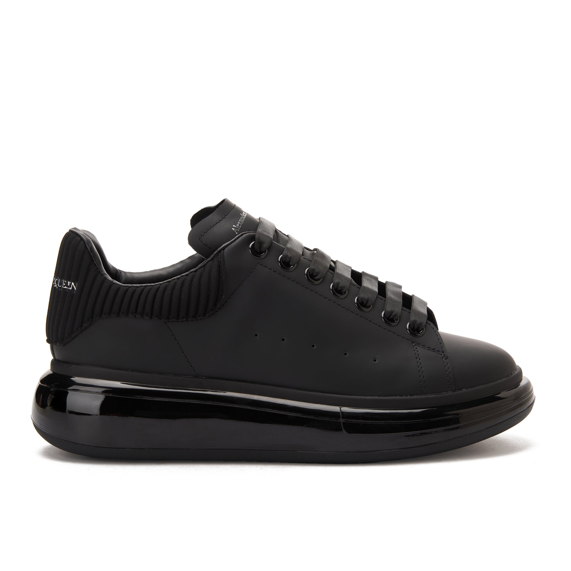 All Black Alexander Mcqueen With Midsole Verne Sneakers Luxury Shoes