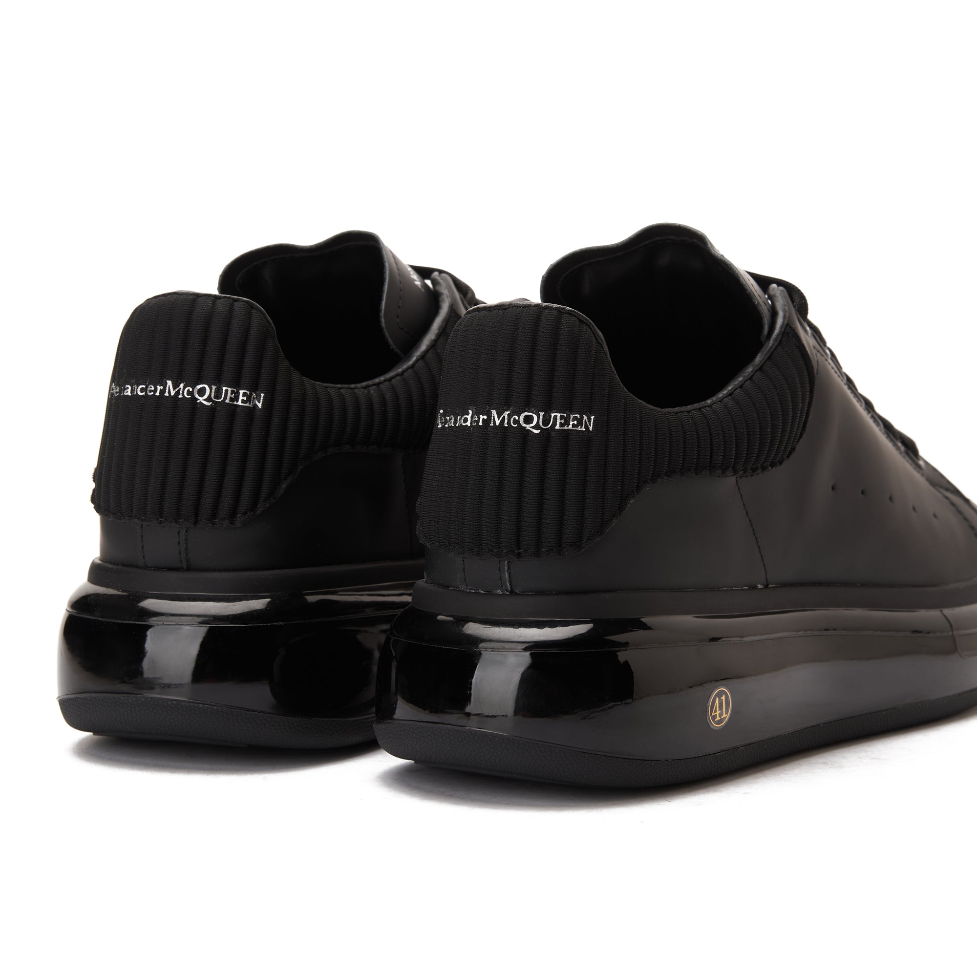All Black Alexander Mcqueen With Midsole Verne Sneakers Luxury Shoes