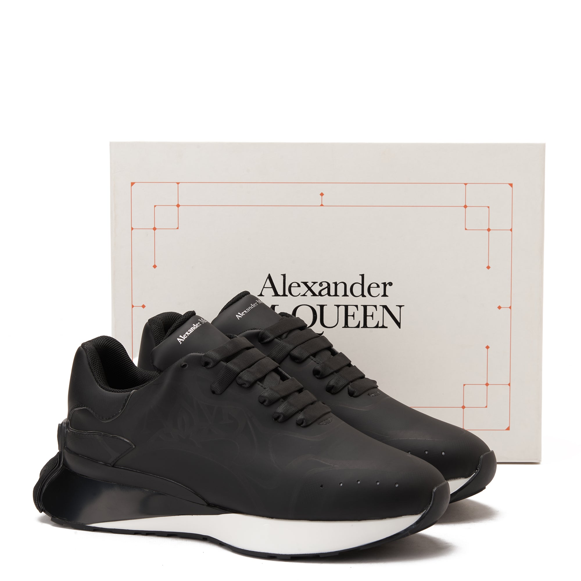 Black Alexander McQueen Sprint Runner Sneakers Luxury Shoes