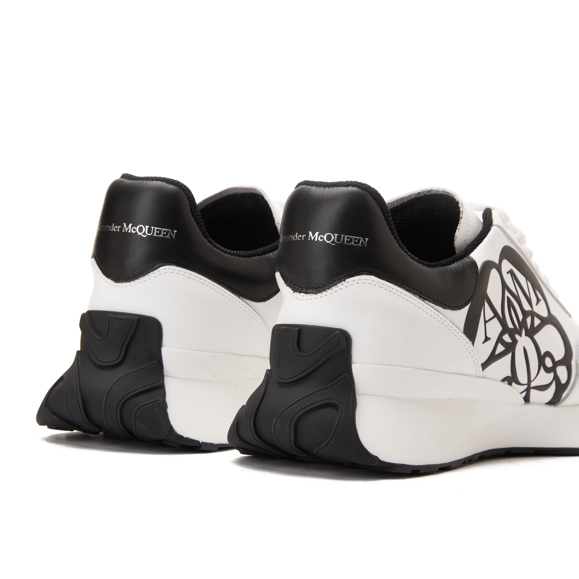 White Alexander McQueen Sprint Runner Sneakers Luxury Shoes