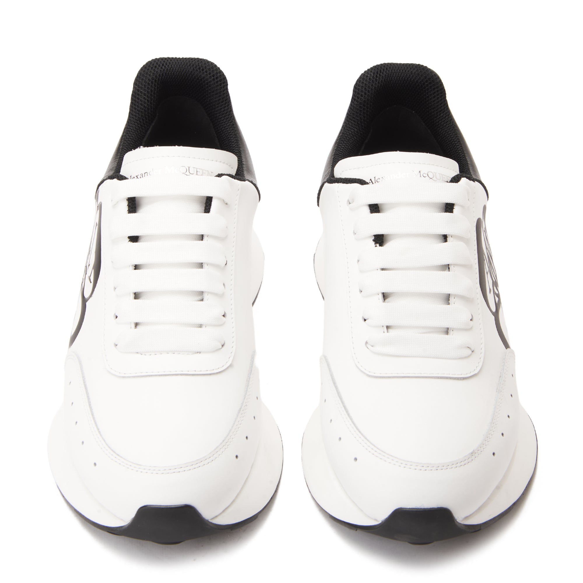 White Alexander McQueen Sprint Runner Sneakers Luxury Shoes