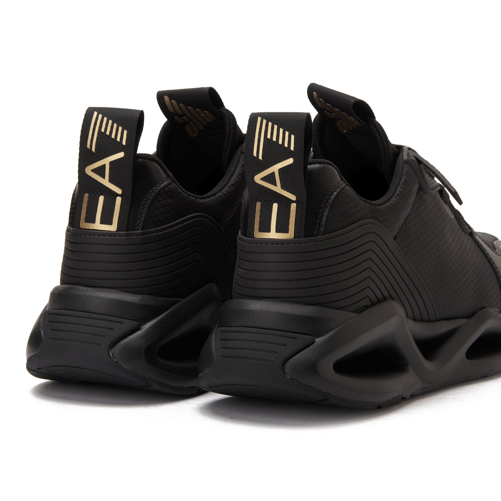 Black&Gold EA7 Emporio Armani Infinity Evolution Sneakers Luxury Shoes