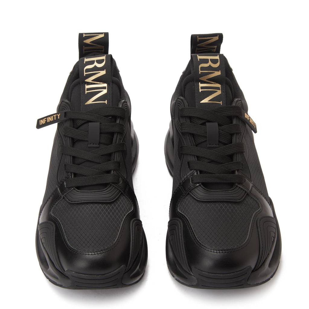 Black&Gold EA7 Emporio Armani Infinity Evolution Sneakers Luxury Shoes