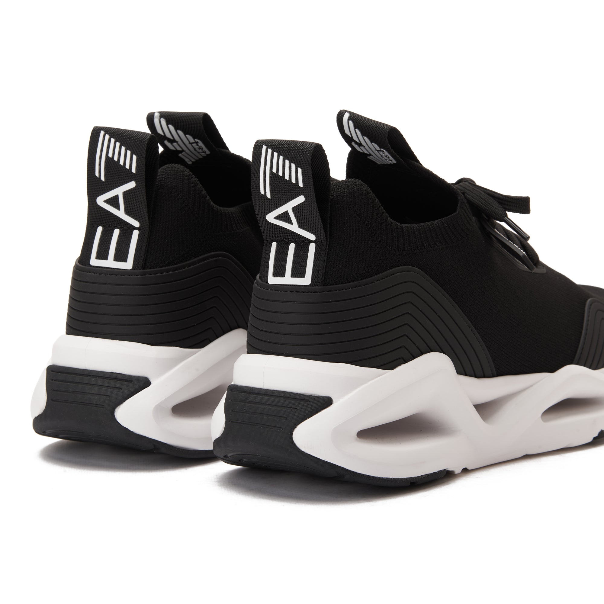 Black EA7 Emporio Armani Infinity Sneaker Luxury Shoes
