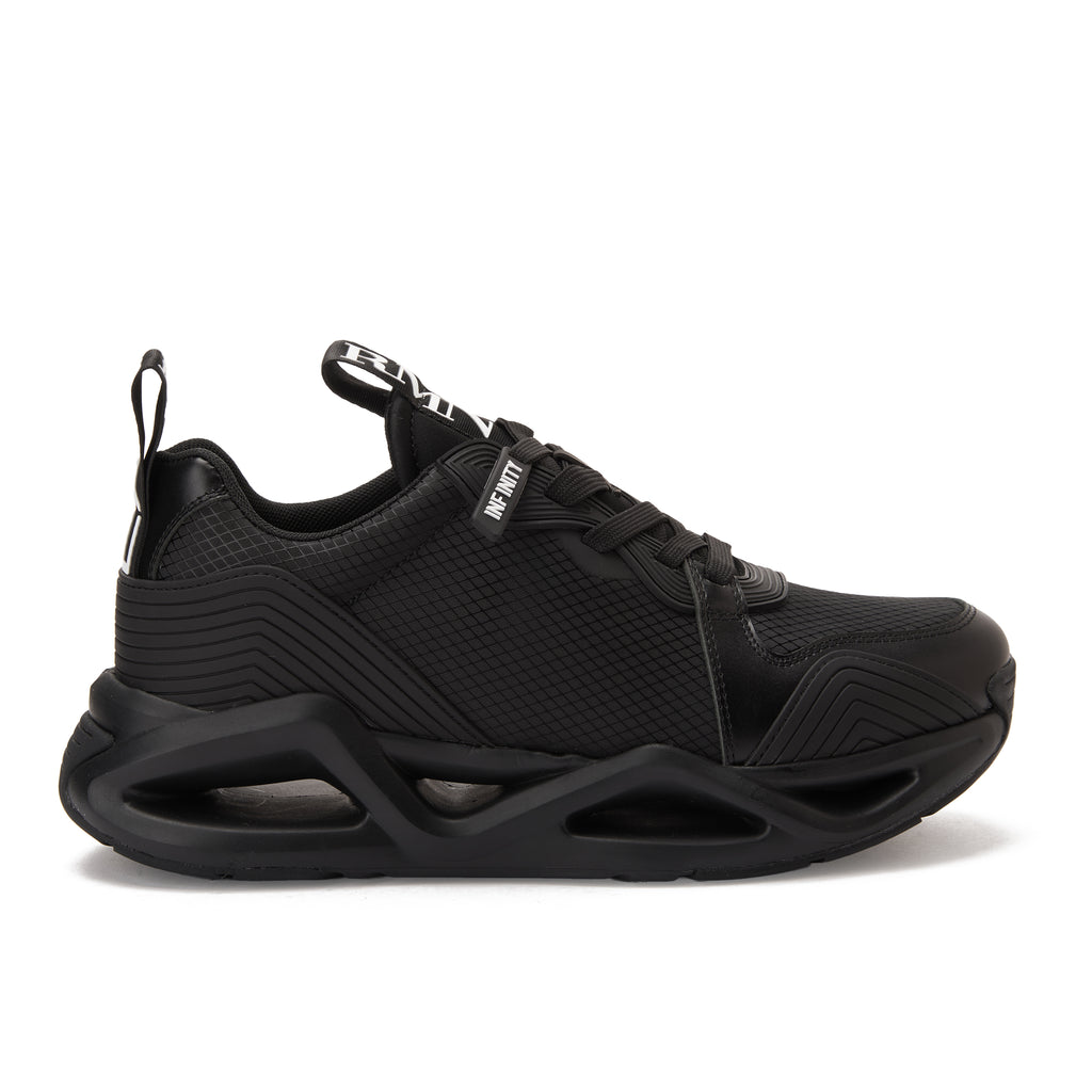 Black EA7 Emporio Armani Infinity Evolution Sneakers Luxury Shoes