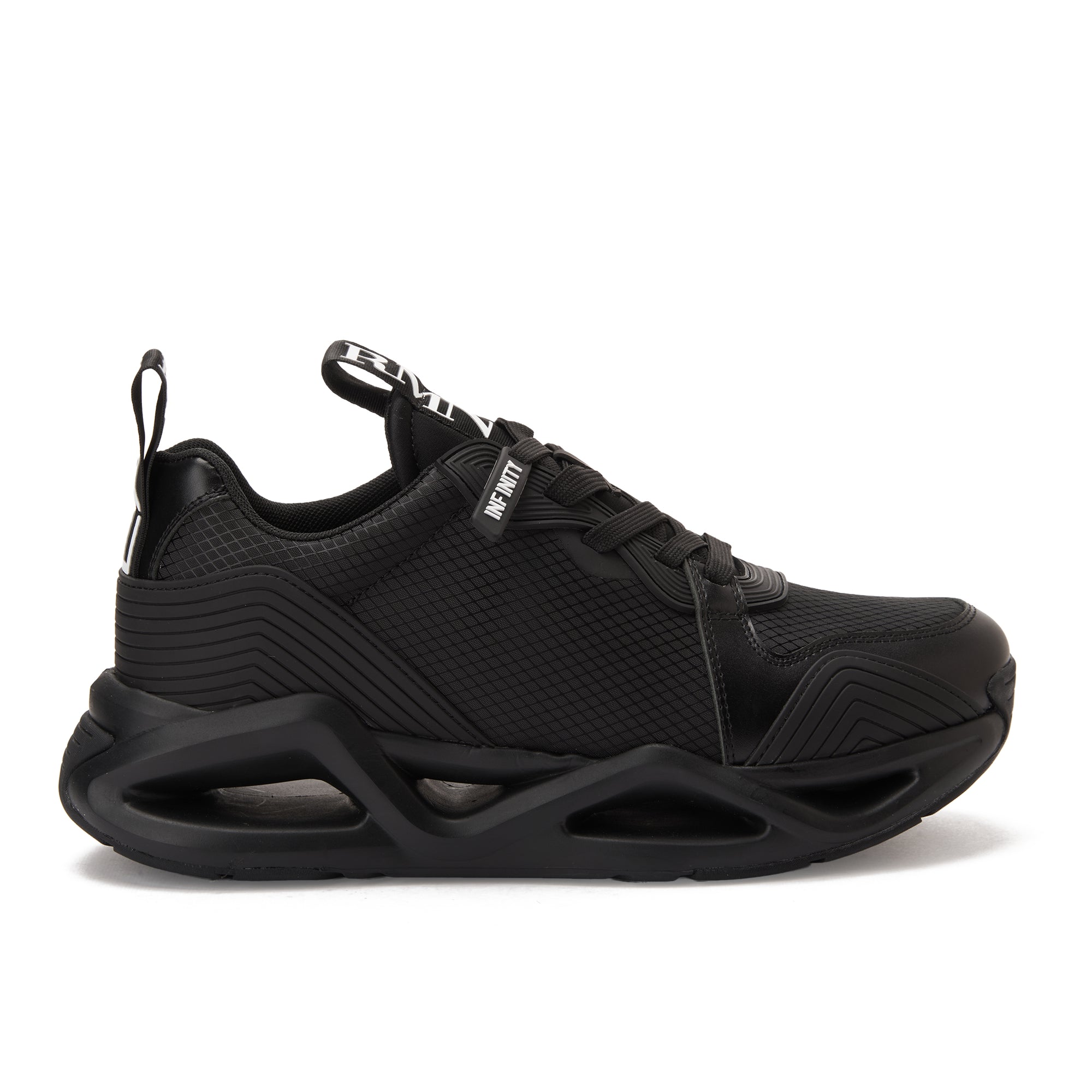 Black EA7 Emporio Armani Infinity Evolution Sneakers Luxury Shoes