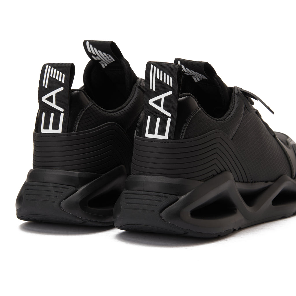 Black EA7 Emporio Armani Infinity Evolution Sneakers Luxury Shoes