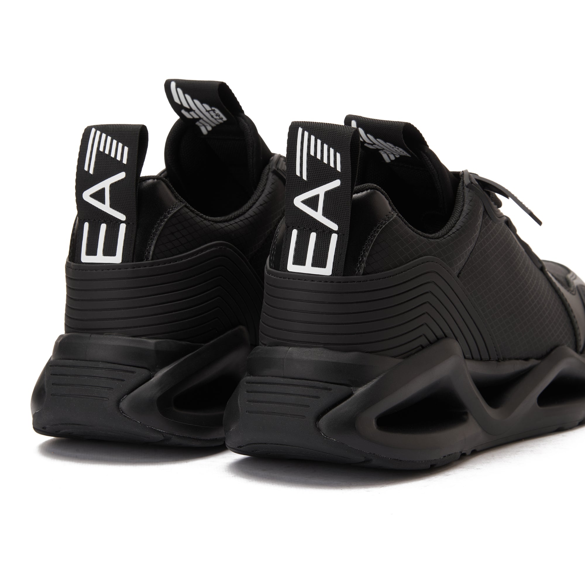 Black EA7 Emporio Armani Infinity Evolution Sneakers Luxury Shoes
