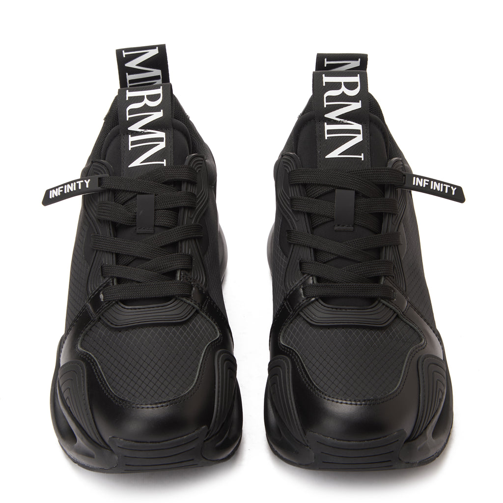 Black EA7 Emporio Armani Infinity Evolution Sneakers Luxury Shoes