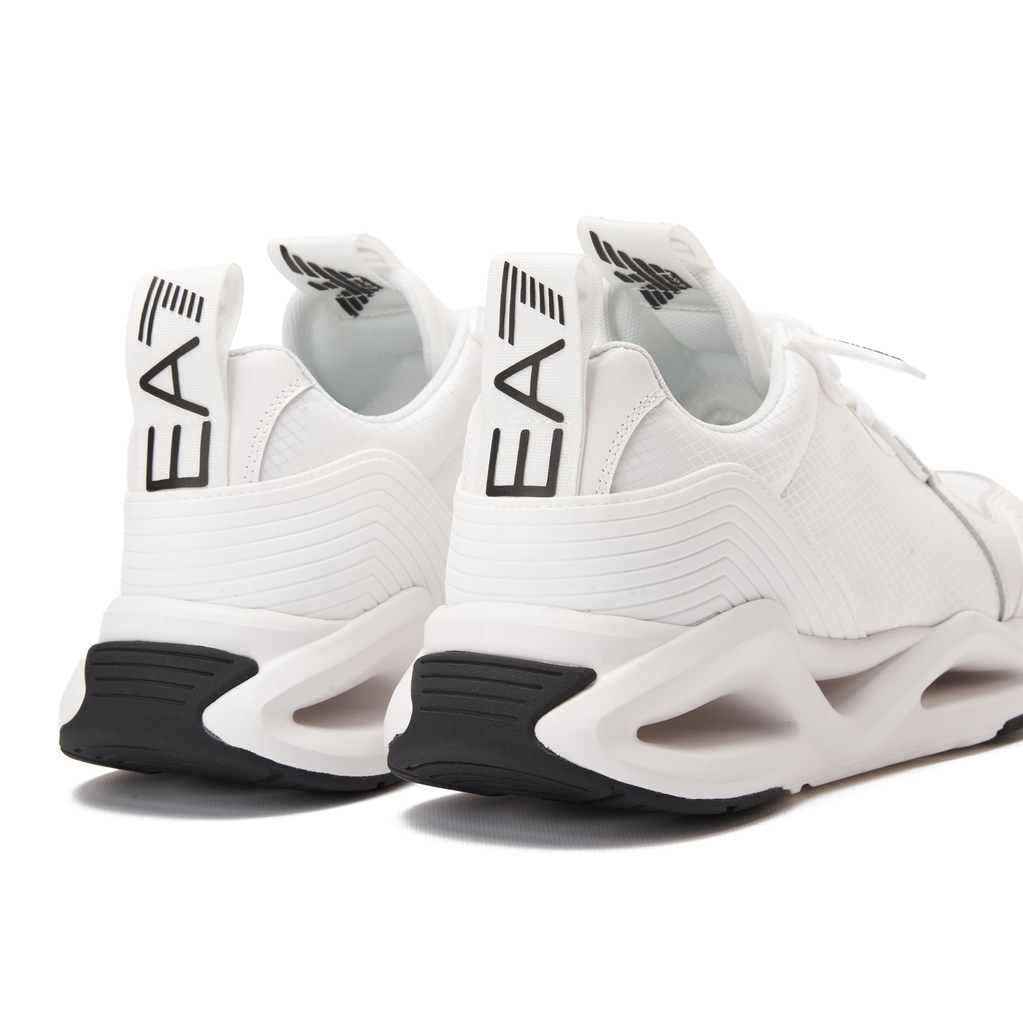 White EA7 Emporio Armani Infinity Evolution Sneakers Luxury Shoes