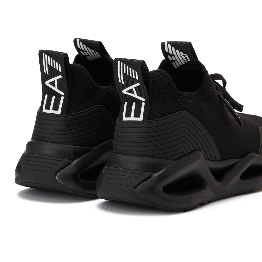 All Black EA7 Emporio Armani Infinity Sneaker Luxury Shoes
