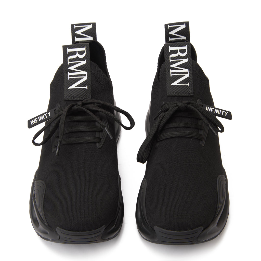 All Black EA7 Emporio Armani Infinity Sneaker Luxury Shoes