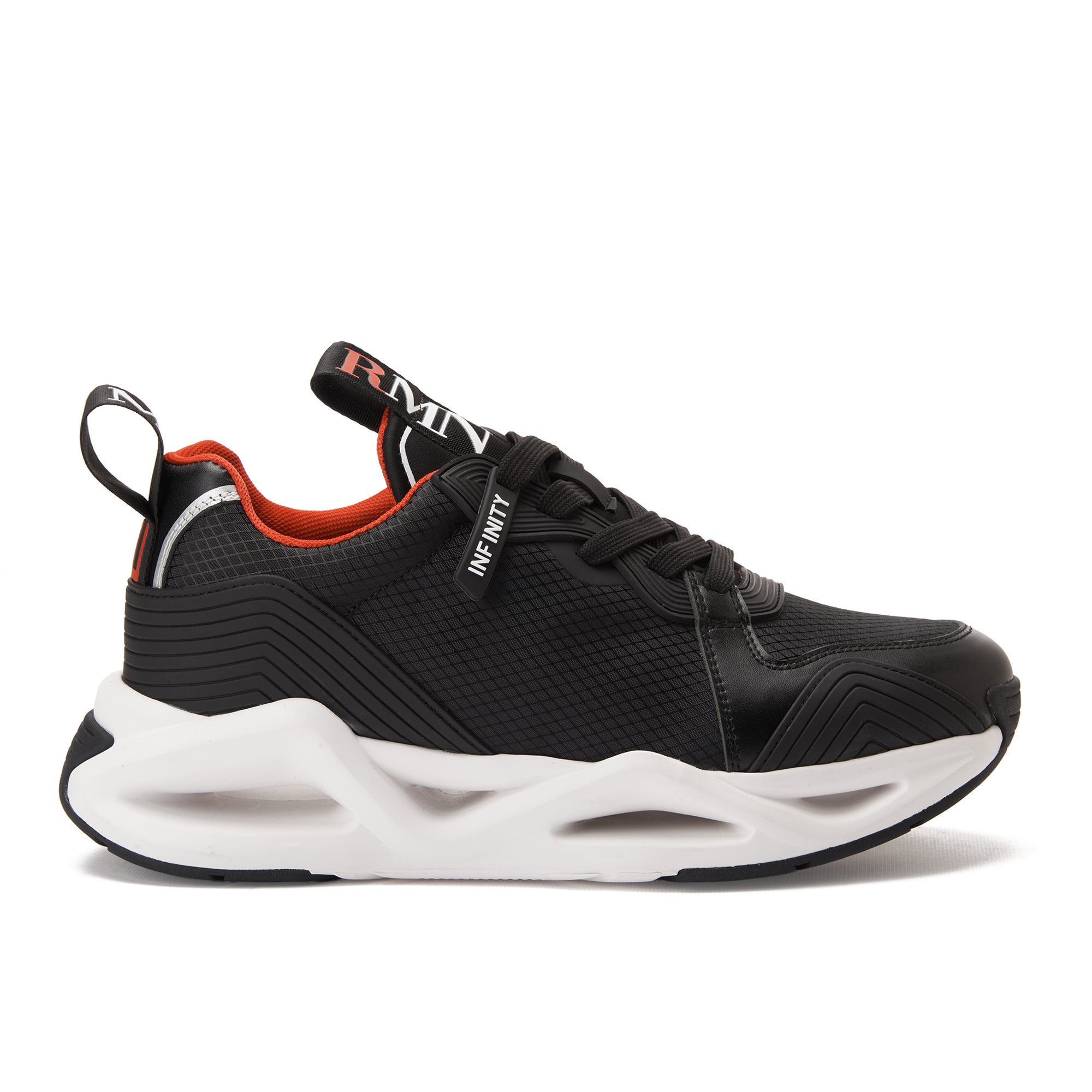 Black&Red EA7 Emporio Armani Infinity Evolution Sneakers Luxury Shoes