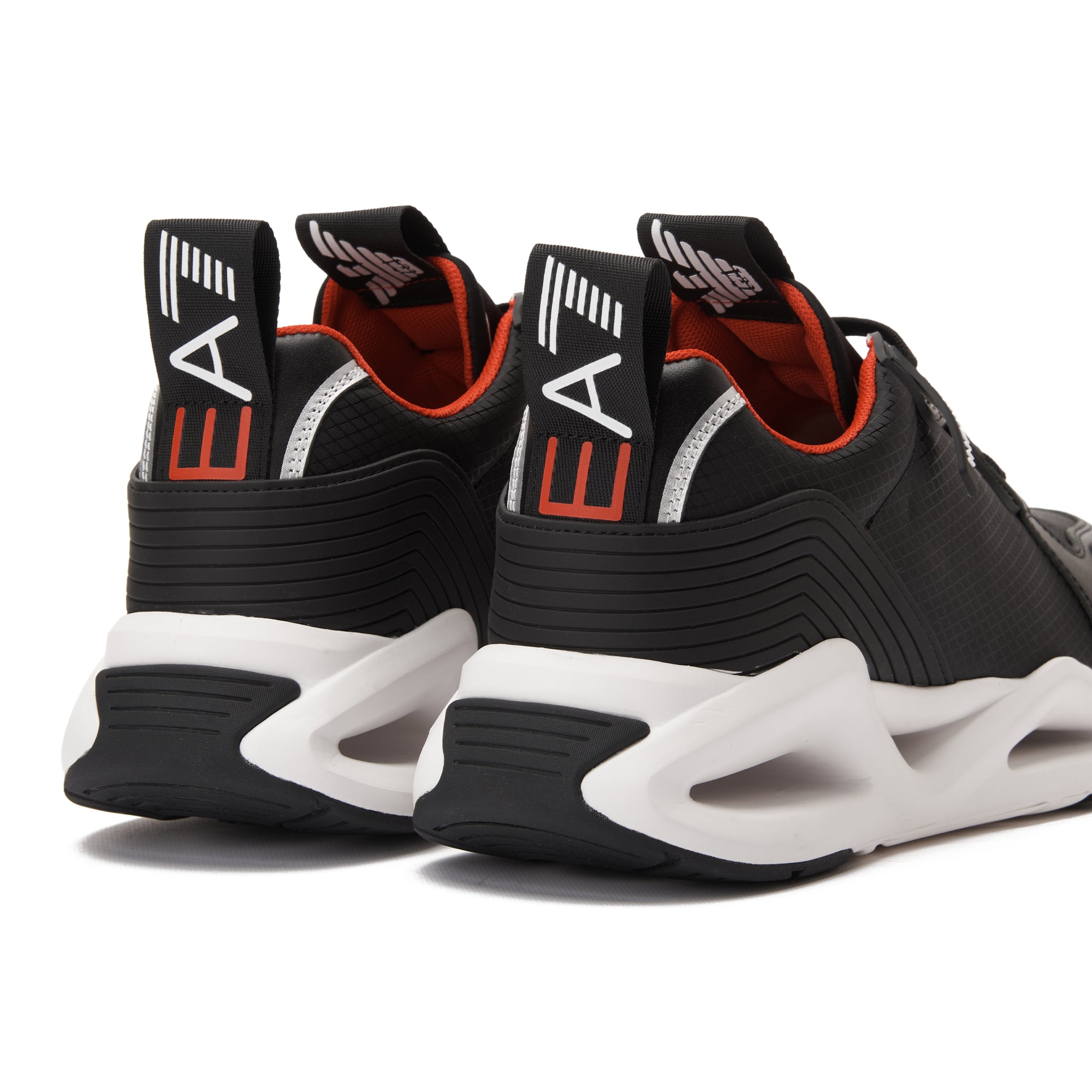 Black&Red EA7 Emporio Armani Infinity Evolution Sneakers Luxury Shoes