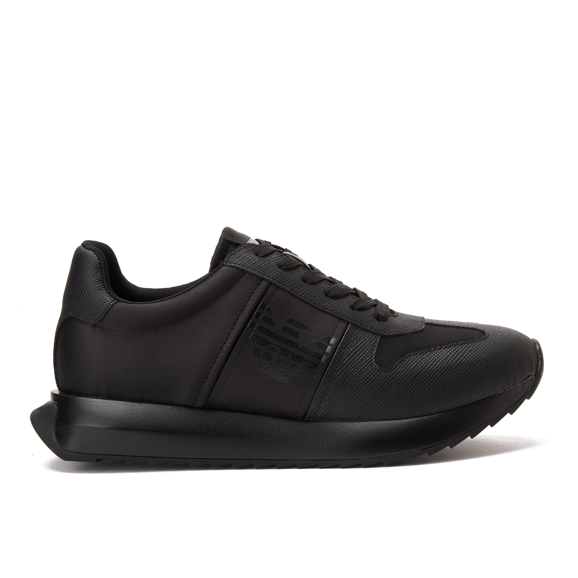 All Black Armani Exchange Low Top Sneakers Luxury Shoes