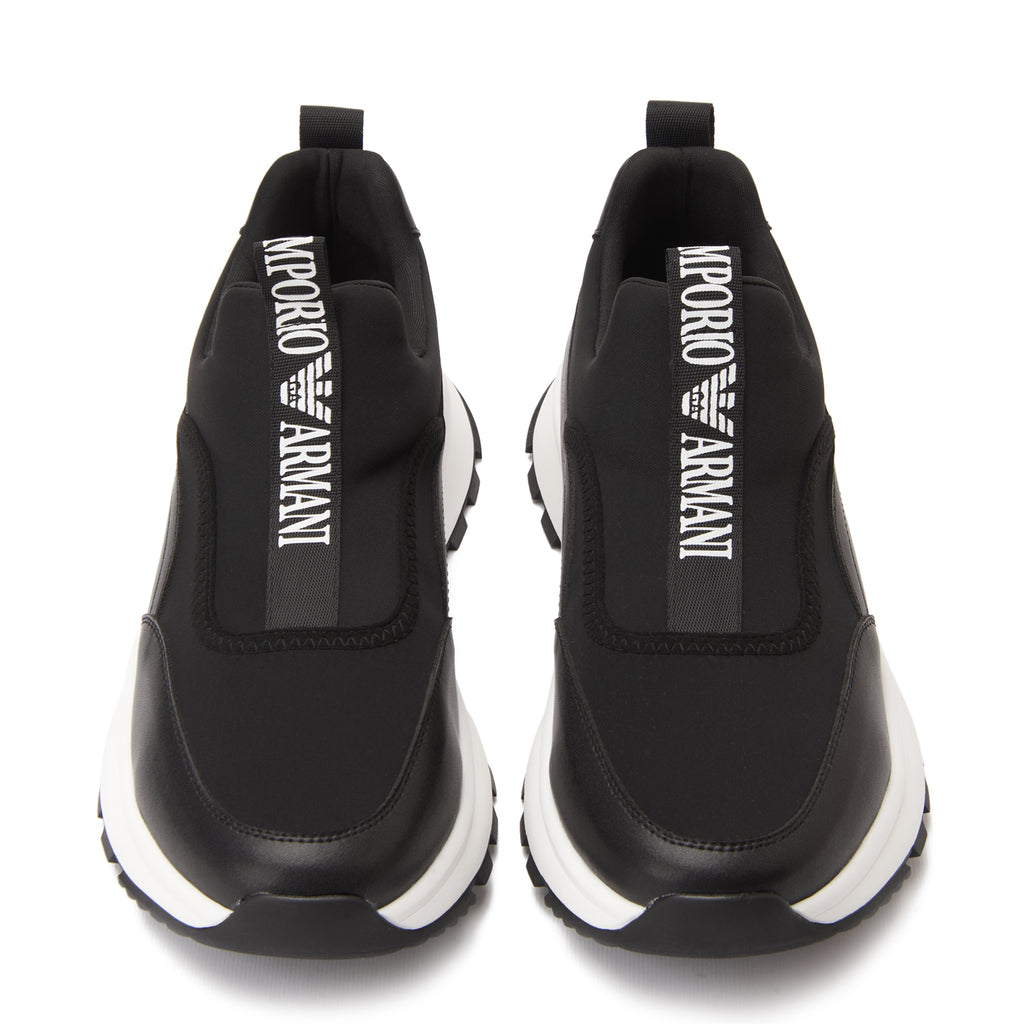 Black Emporio Armani In Logo Sneakers Luxury Shoes