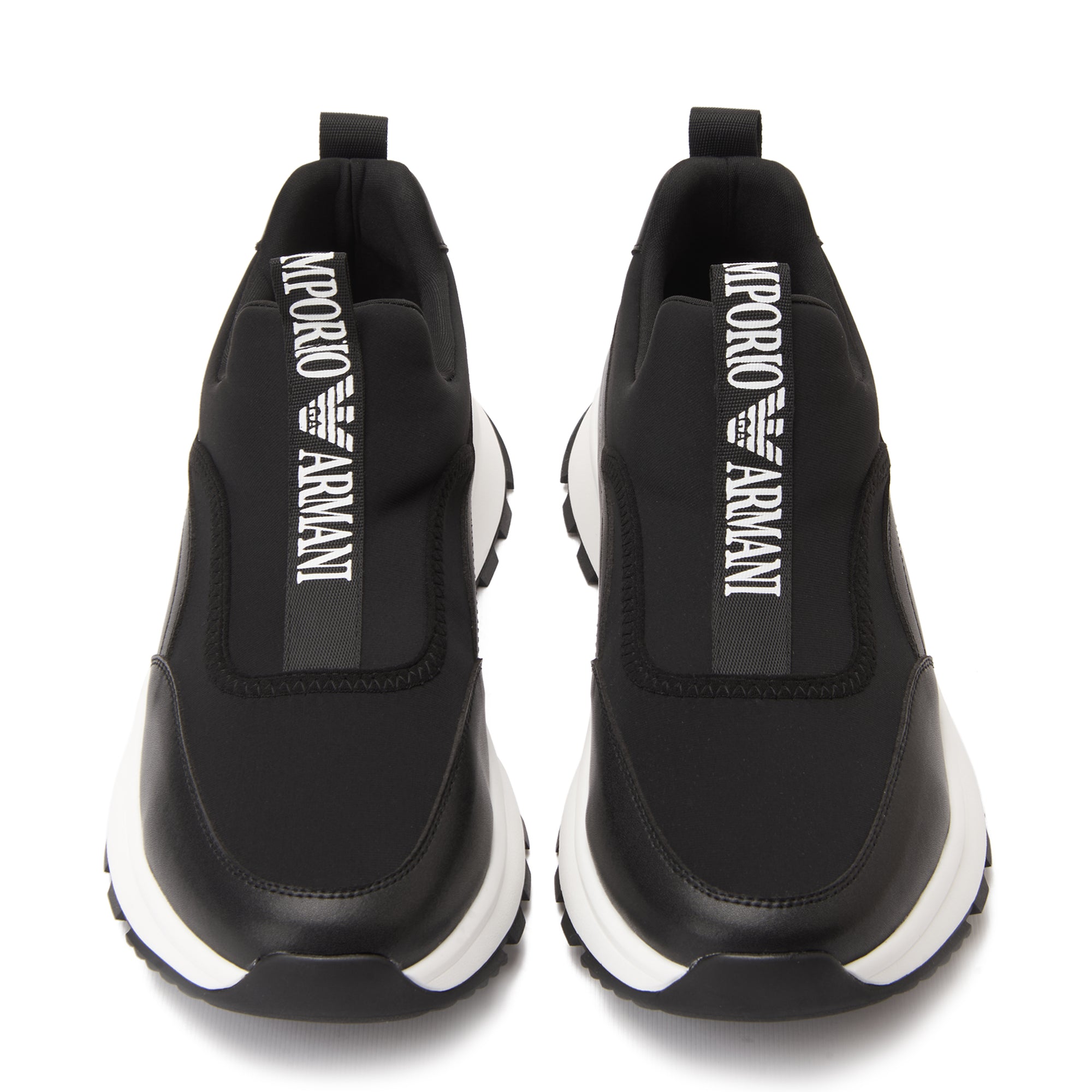 Black Emporio Armani In Logo Sneakers Luxury Shoes