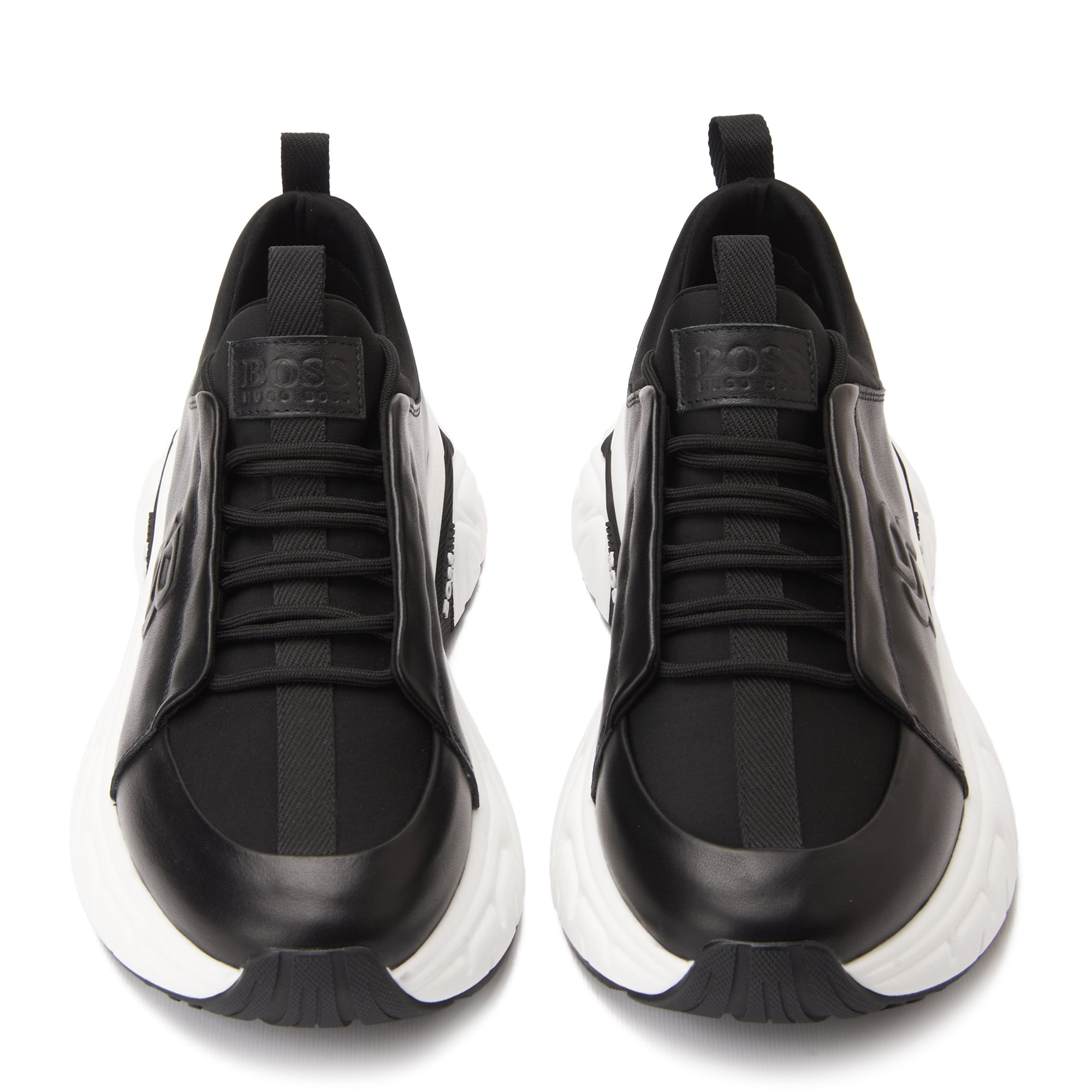 Black Hugo Boss Suede Sneakers Luxury Shoes
