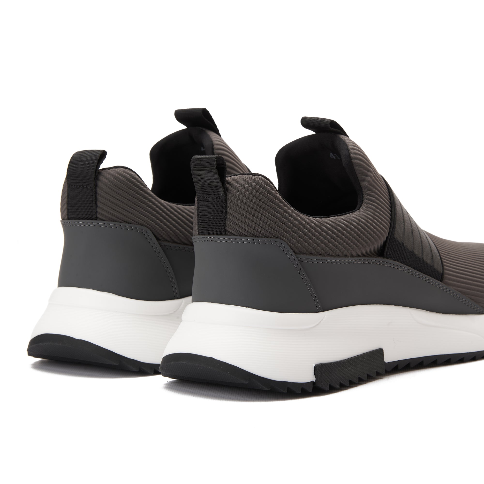 Gray Hugo Boss In Logo With Strap Sneakers Luxury Shoes
