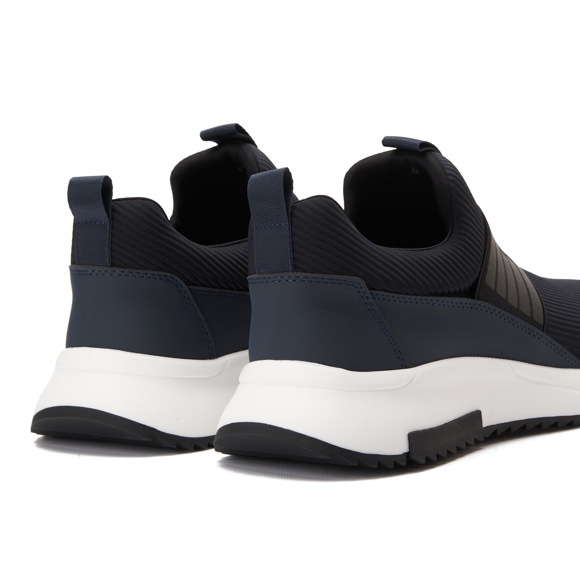 Navy Hugo Boss In Logo With Strap Sneakers Luxury Shoes